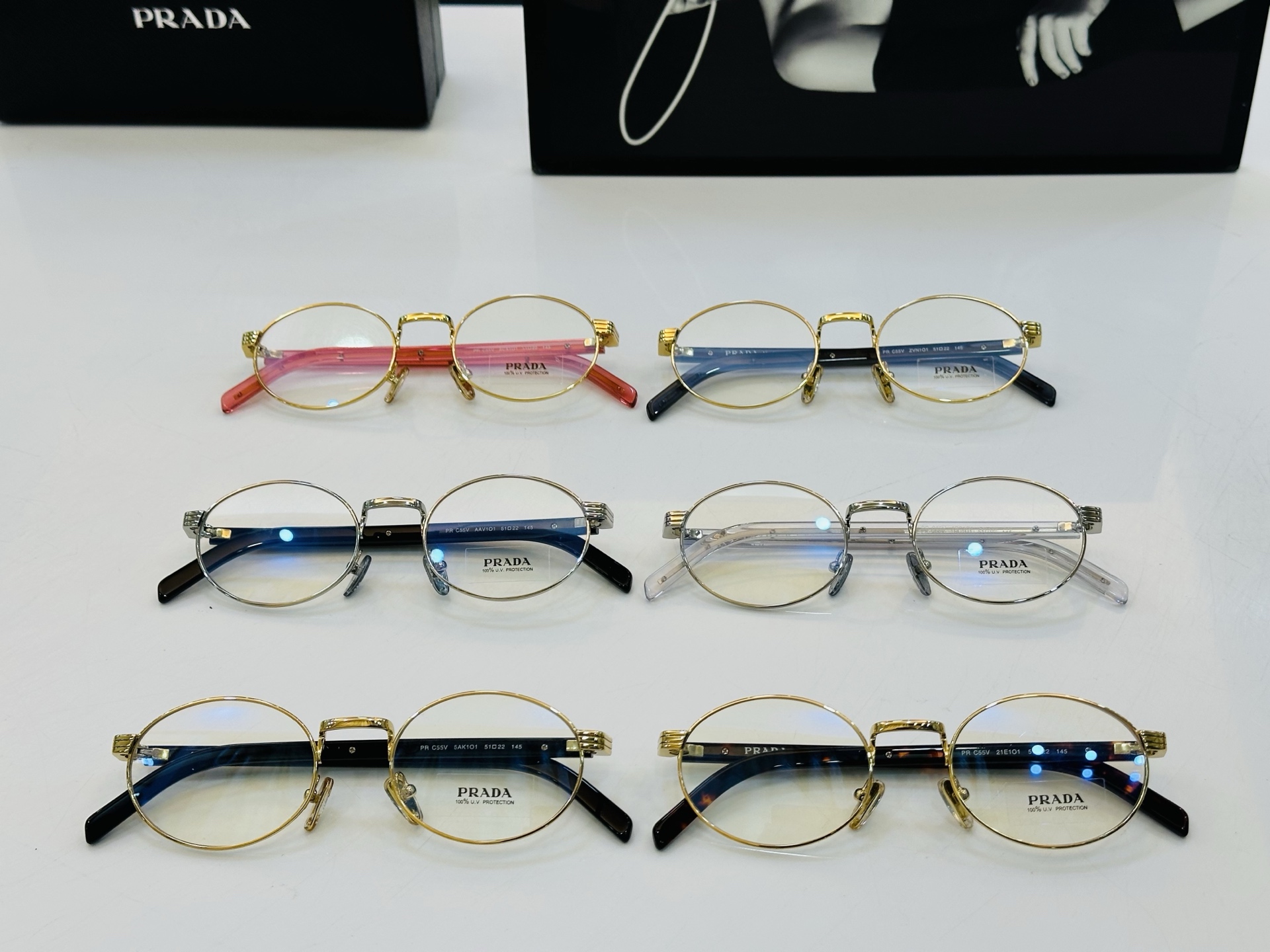 🔺PRAD*🔻普家 PR C55V Size：51口22-145 眼镜系列堪称精湛制作 彰显独特个 一最