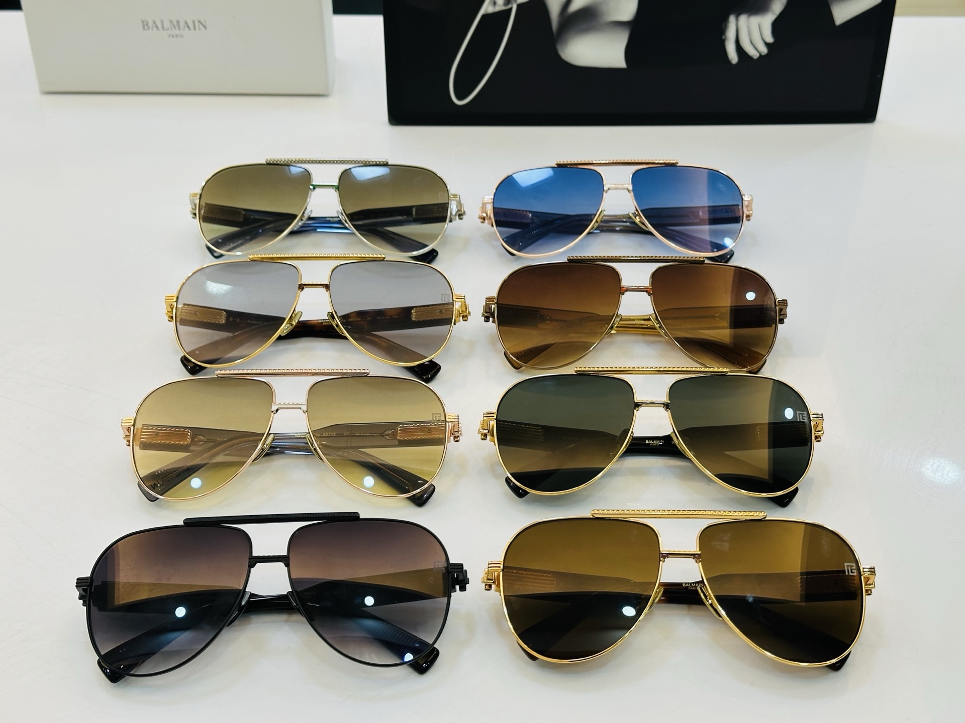 🆕 Balmain巴尔曼🌞男女款太阳镜 内镀蓝膜 B-159A Size：60口14-140 🇨🇳🇨🇳🇨