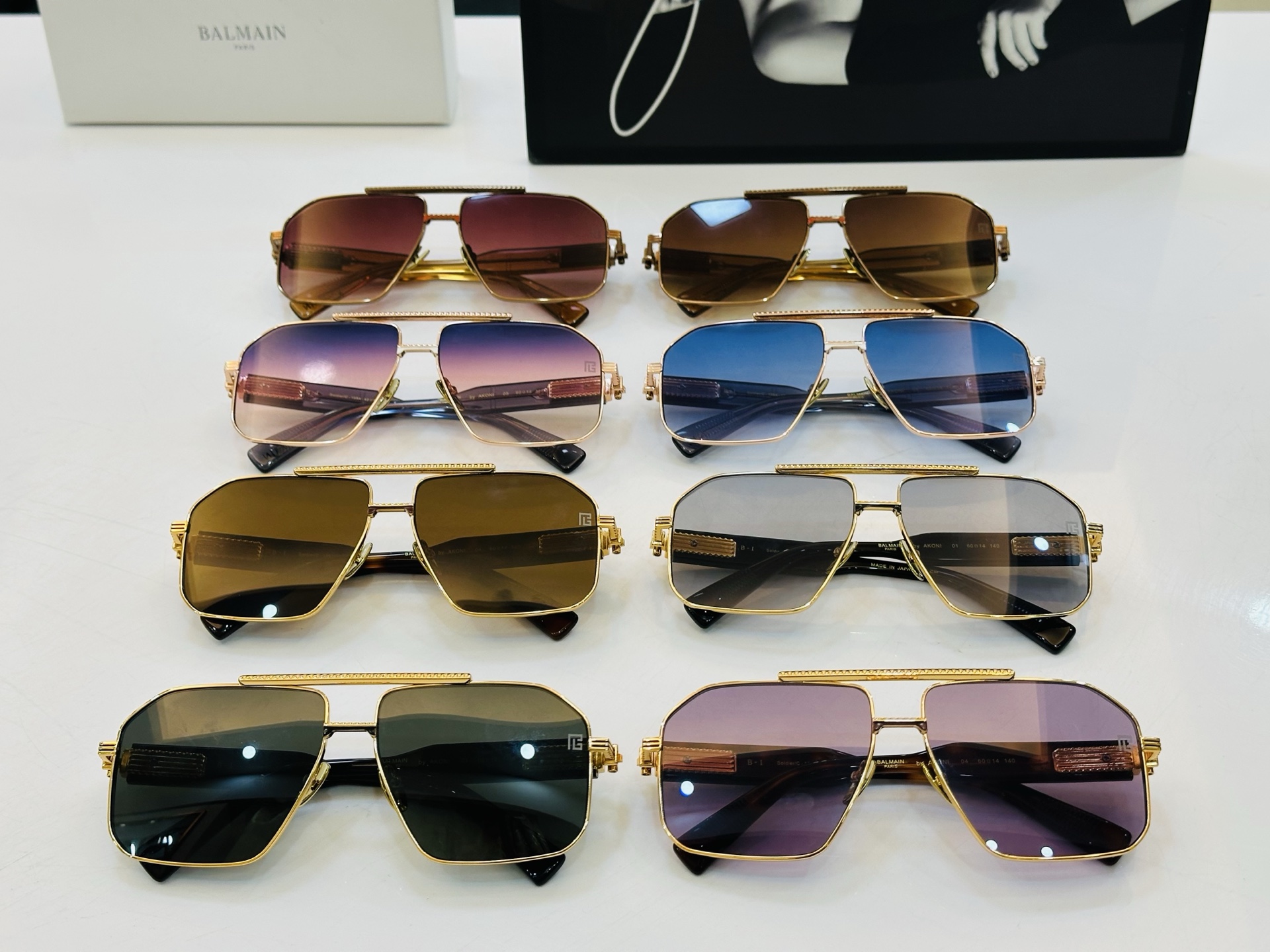 🆕 Balmain巴尔曼🌞男女款太阳镜 内镀蓝膜 B-158A Size：60口14-140 🇨🇳🇨🇳🇨