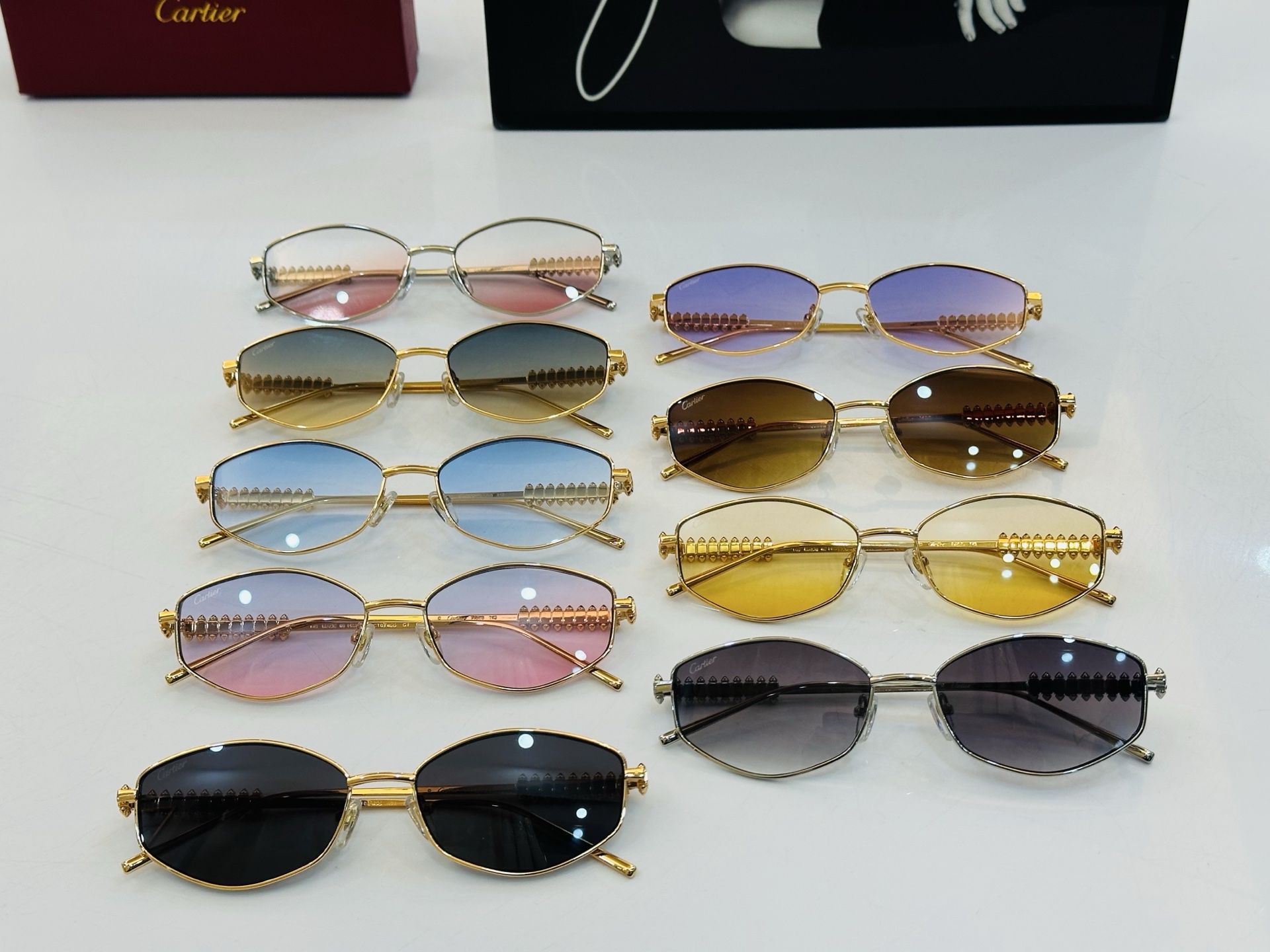 🆕 原版Cartie* 卡家 太阳镜 CT0740S Size：57口17-145 电镀工艺精湛大牌品 