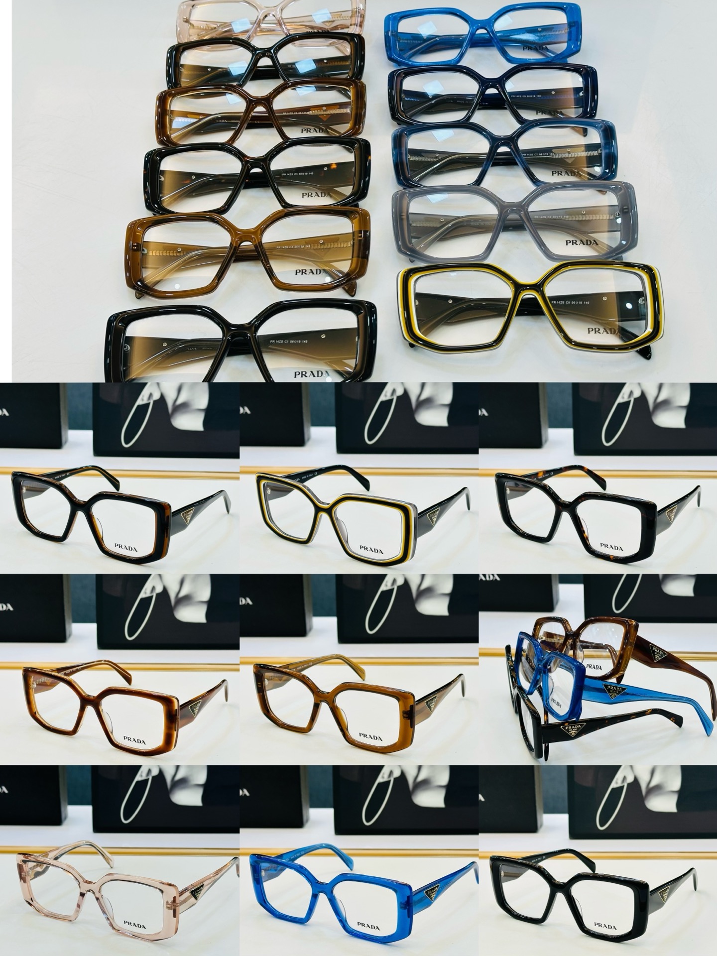🔺PRAD*🔻普家 PR14ZS Size：56口19-145眼镜系列堪称精湛制作 彰显独特个 Z最新推