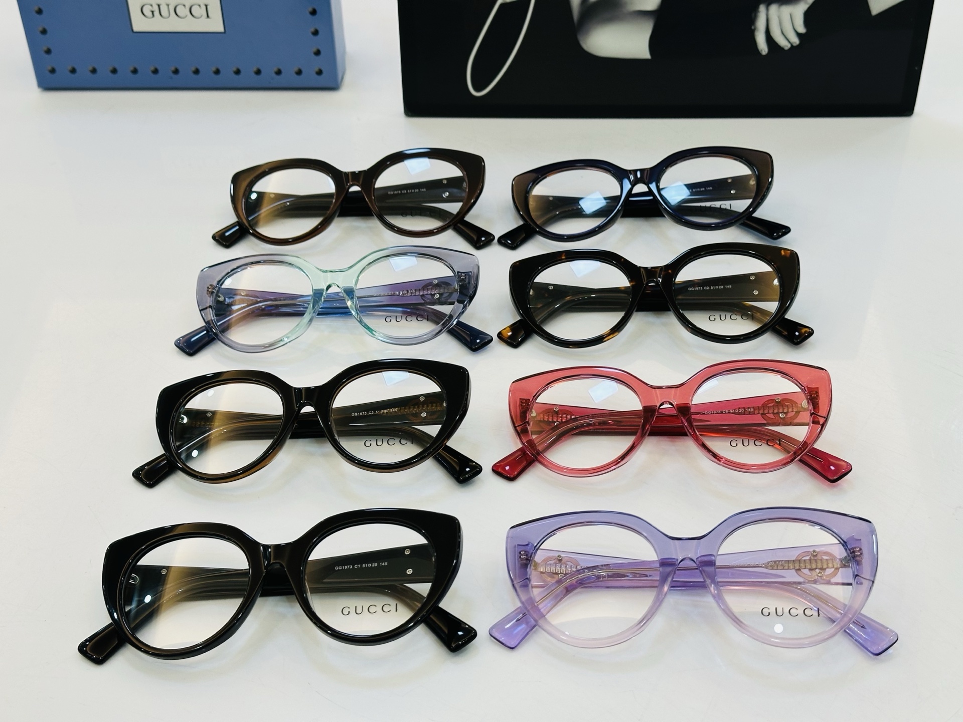 🆕古家 GG1973 Size：51口20-145 🕶🕶💋高品质 Z品质优良 配光镜