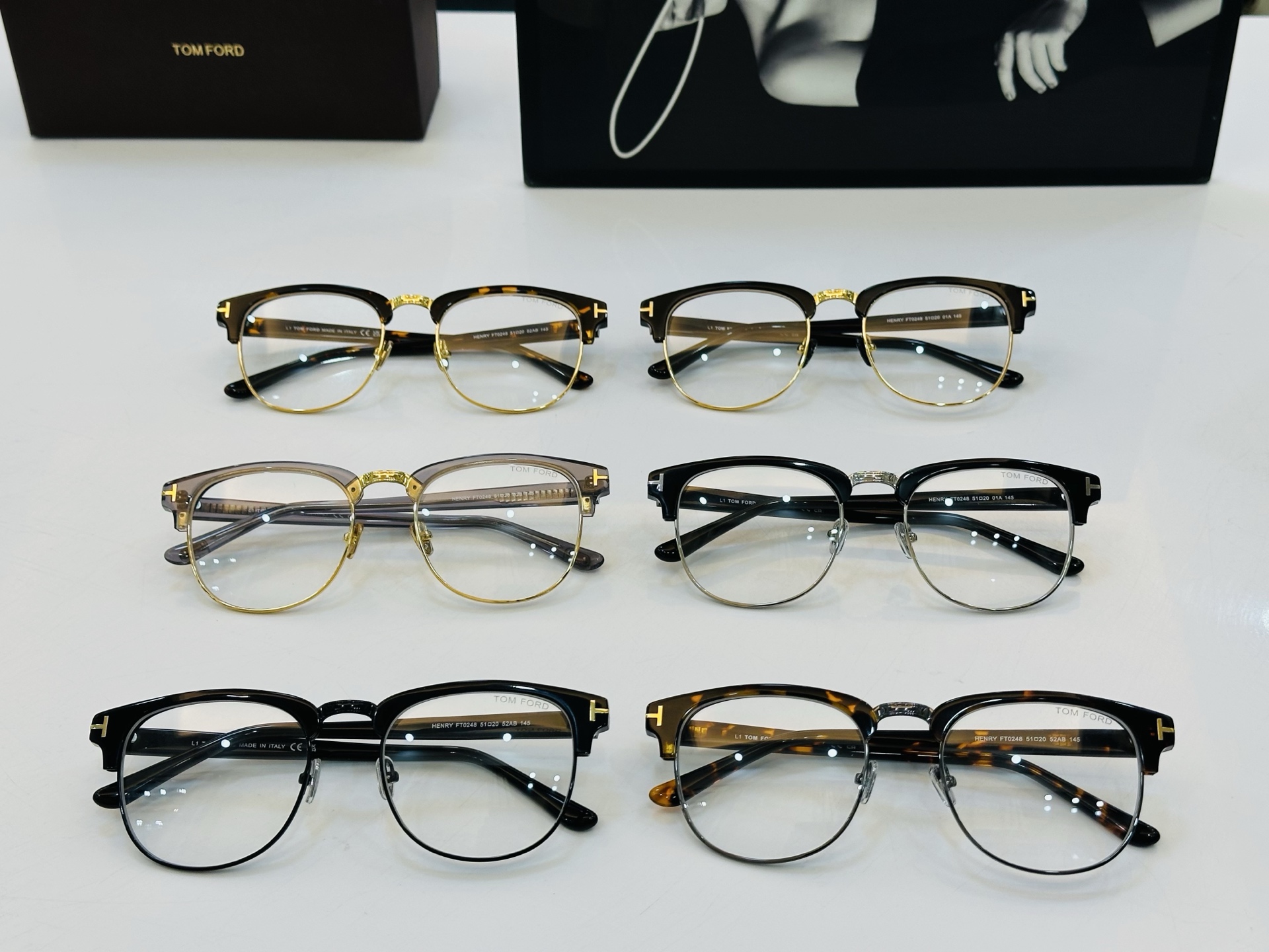 🔺TOM FOR*🔻 汤姆家 官网新款 FT0248 Size：51口20-145 经典时尚 🔝🔝C采用