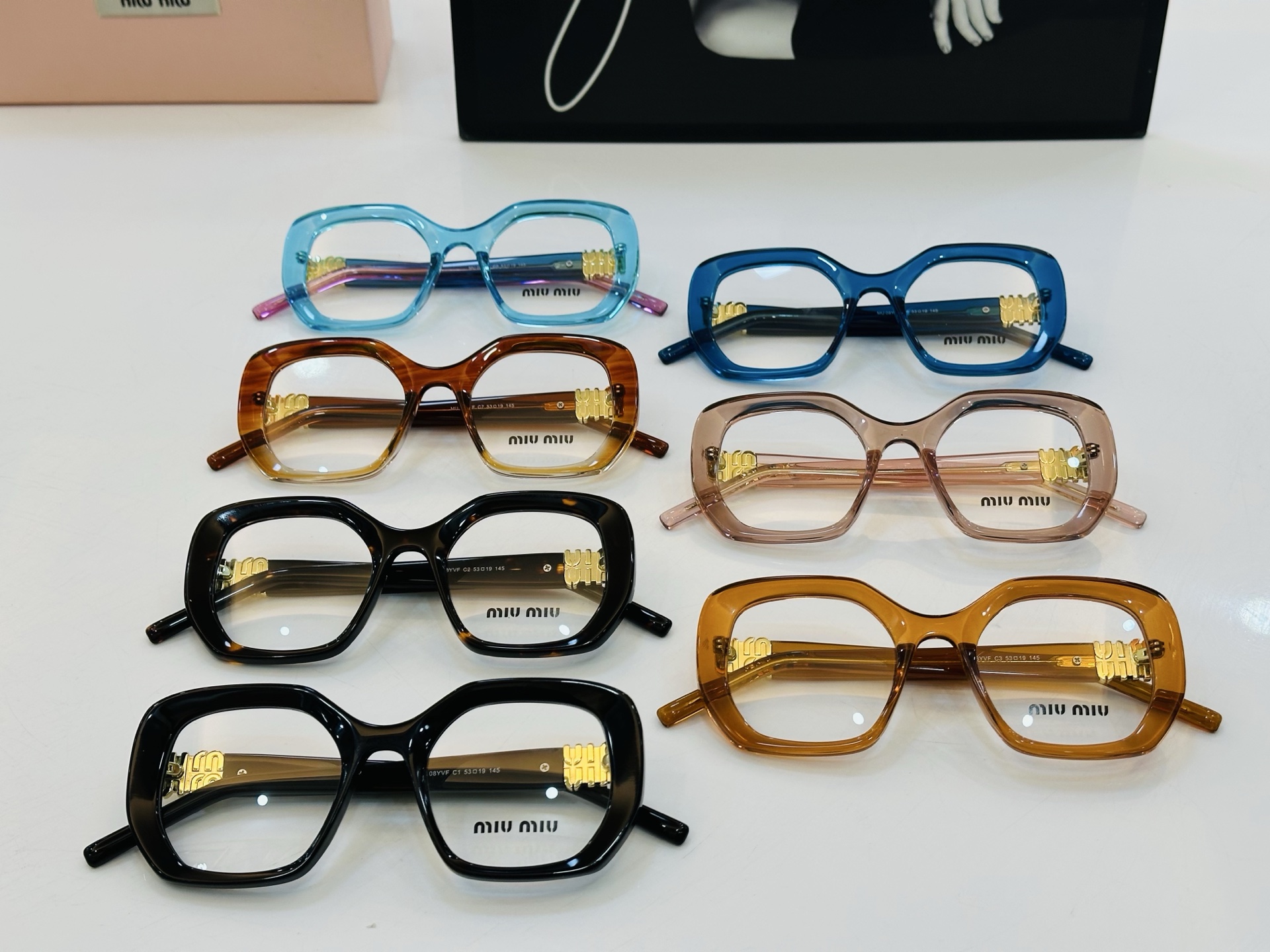 ❤️❤️🆕 谬家 MU08YVF Size：53口19-145 [玫瑰]得意]微笑] Z独具品质 配光架