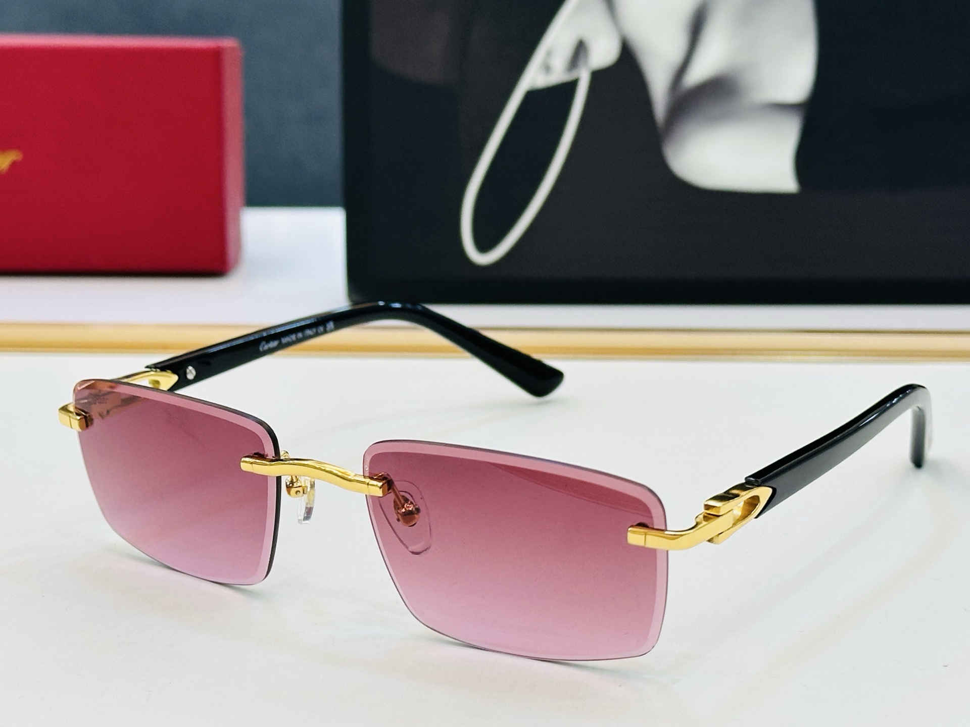 🆕 原版Cartie* 卡家 官网经典款 太阳镜 CT0582S Size：56口19-145 电镀工艺