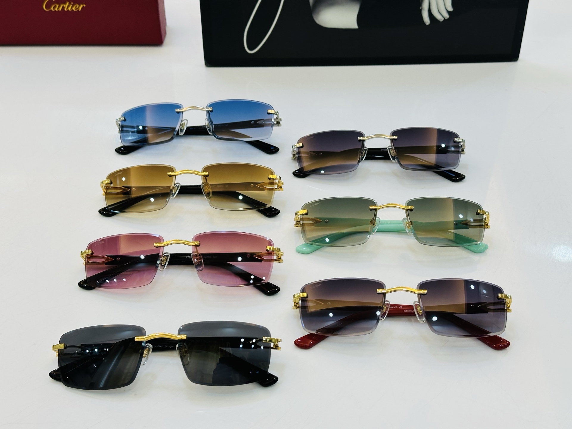 🆕 原版Cartie* 卡家 官网经典款 太阳镜 CT0582S Size：56口19-145 电镀工艺