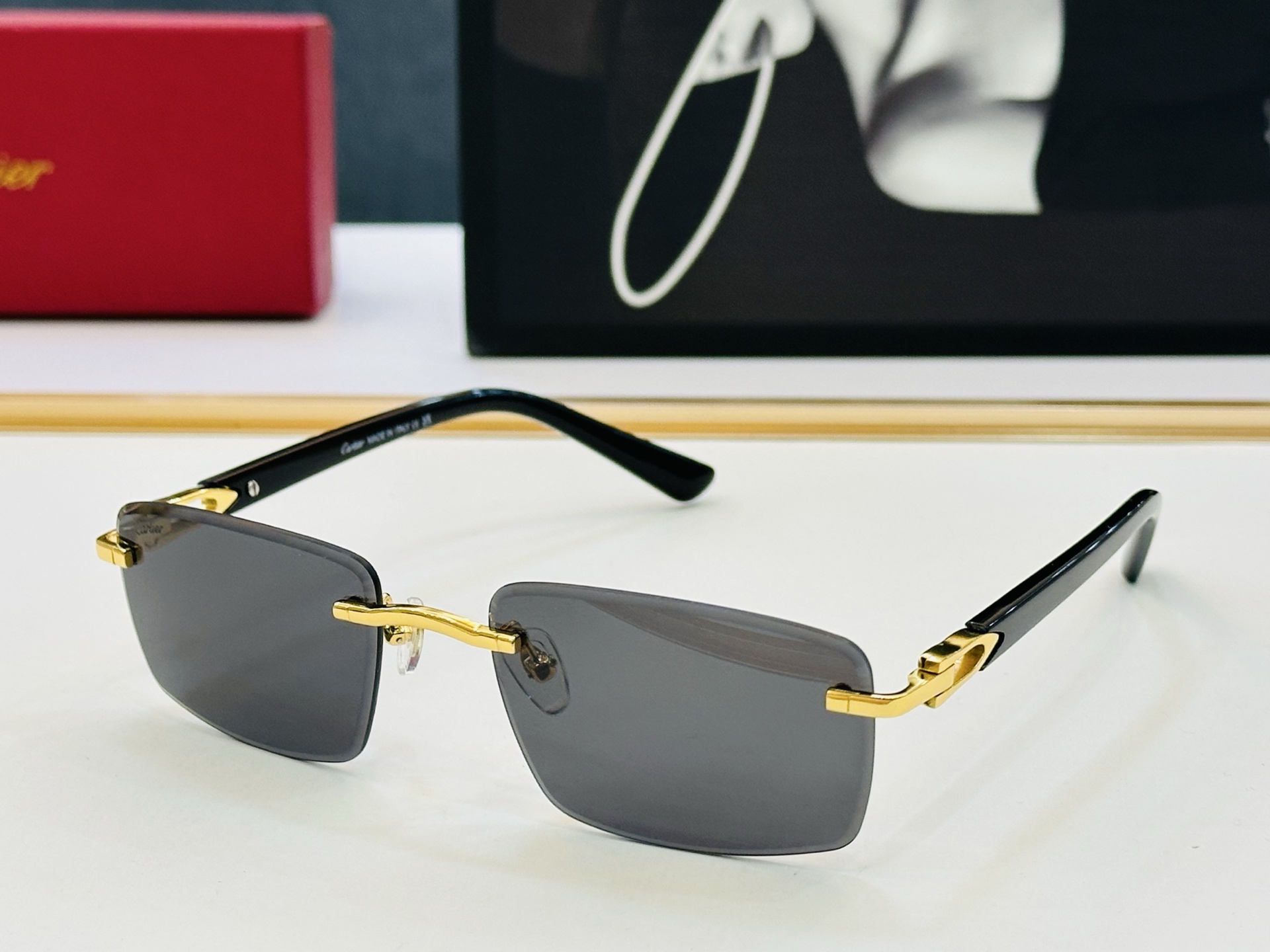 🆕 原版Cartie* 卡家 官网经典款 太阳镜 CT0582S Size：56口19-145 电镀工艺