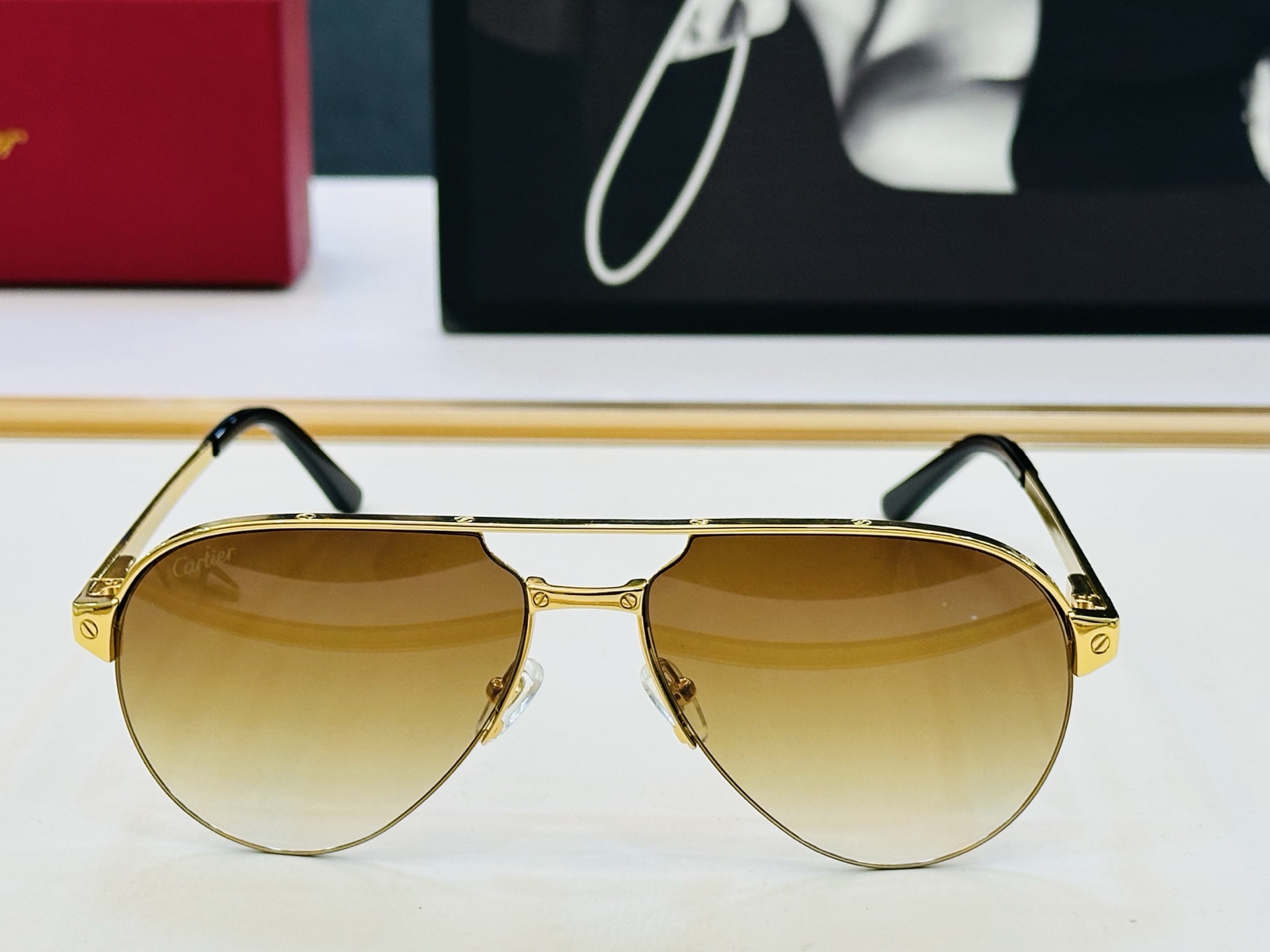 🆕 原版Cartie* 卡家 官网经典款 太阳镜 CT0386S Size：60口15-140 电镀工艺