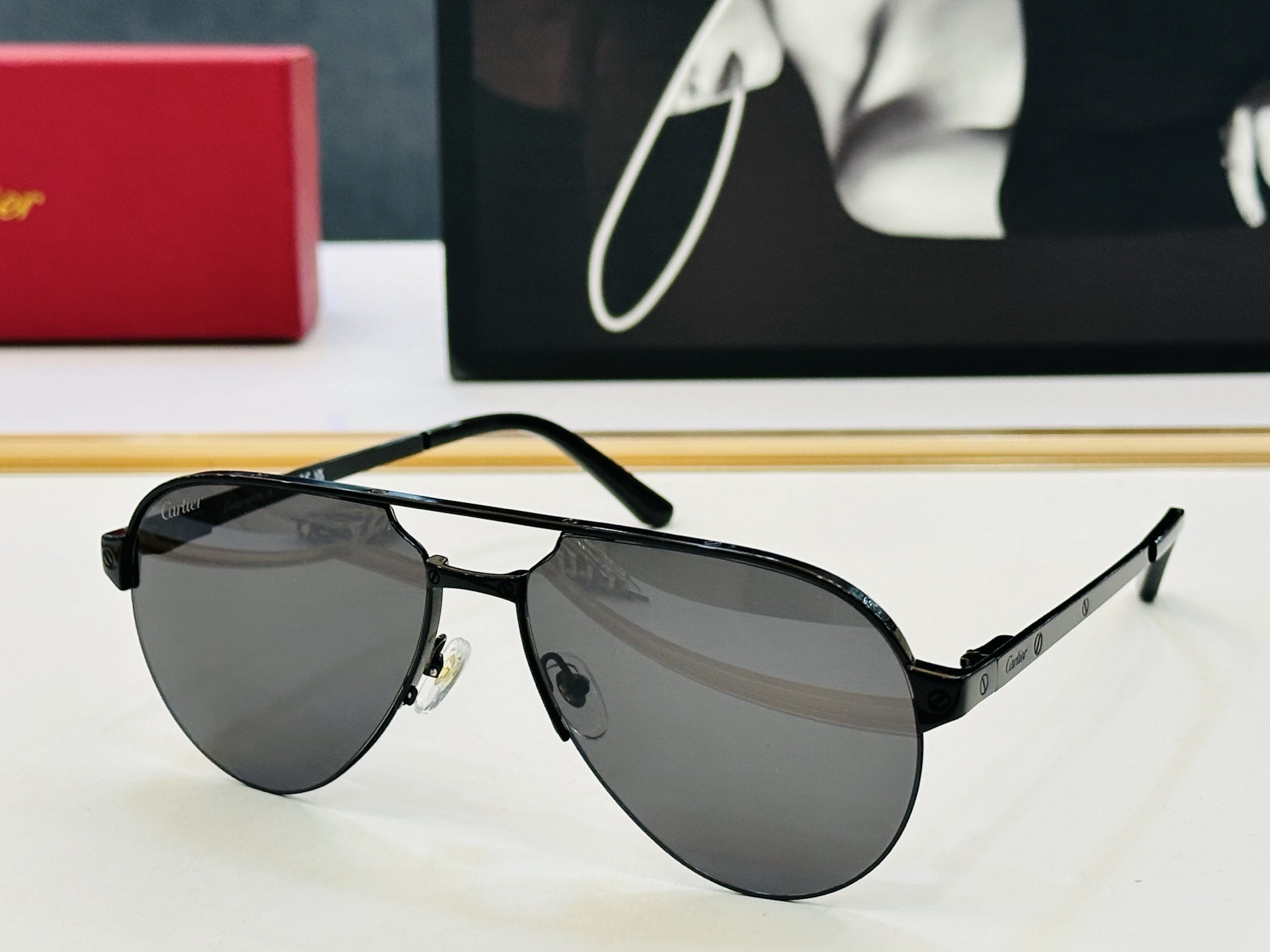 🆕 原版Cartie* 卡家 官网经典款 太阳镜 CT0386S Size：60口15-140 电镀工艺