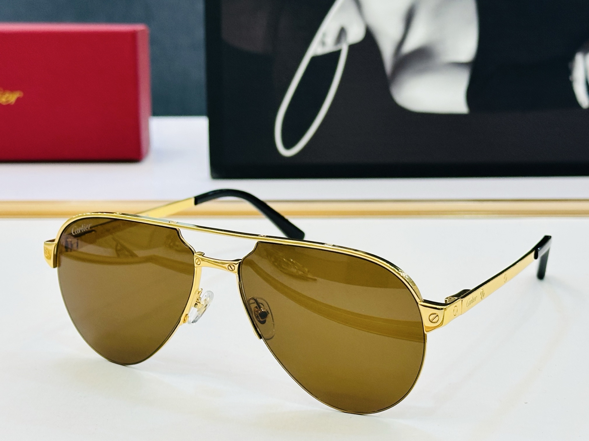 🆕 原版Cartie* 卡家 官网经典款 太阳镜 CT0386S Size：60口15-140 电镀工艺