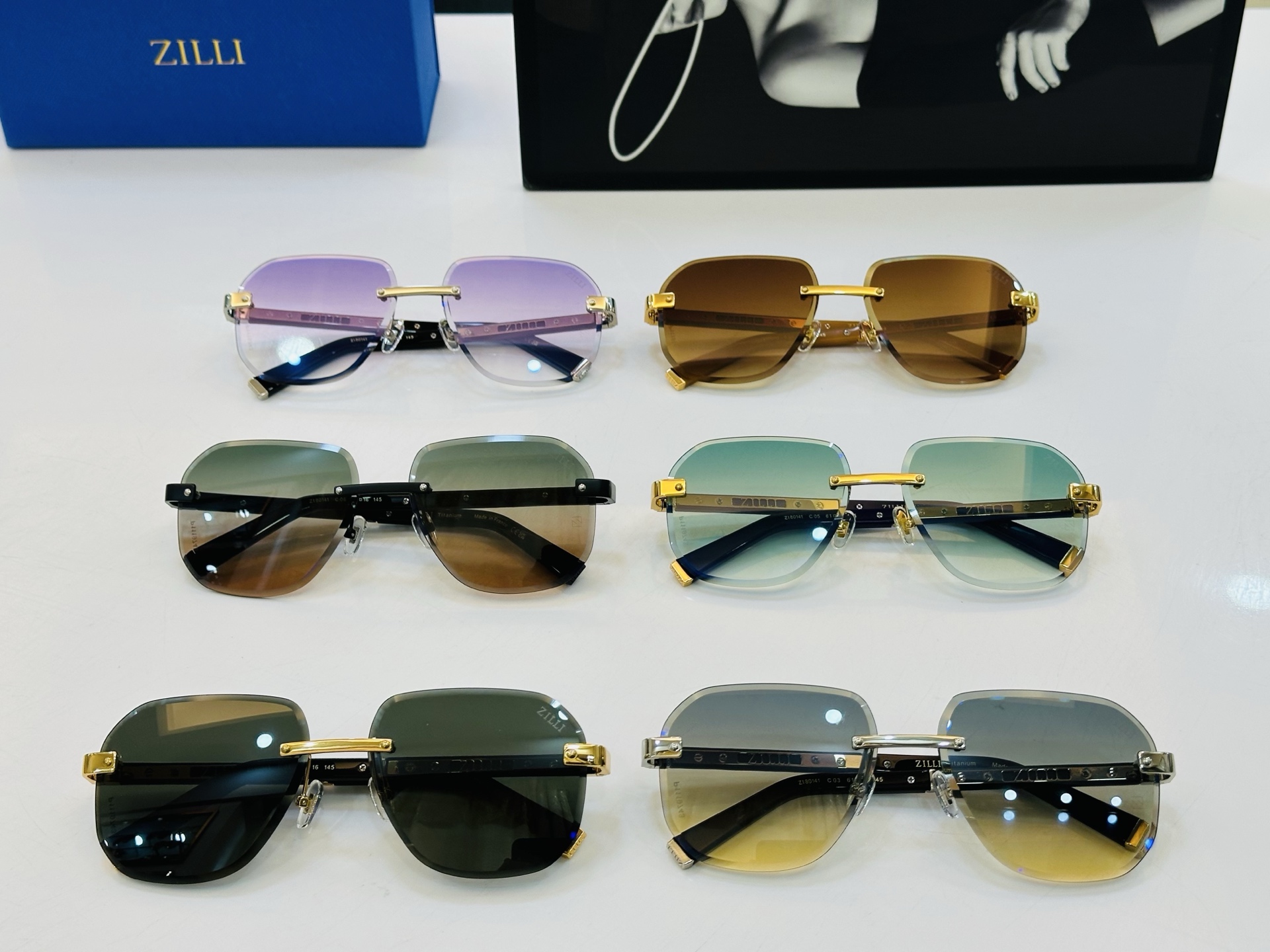 潮牌 ‼️ZILL*爆款 MODEL: ZI80141 💚💚💚SIZE: 61口16-145 💚💚b时尚