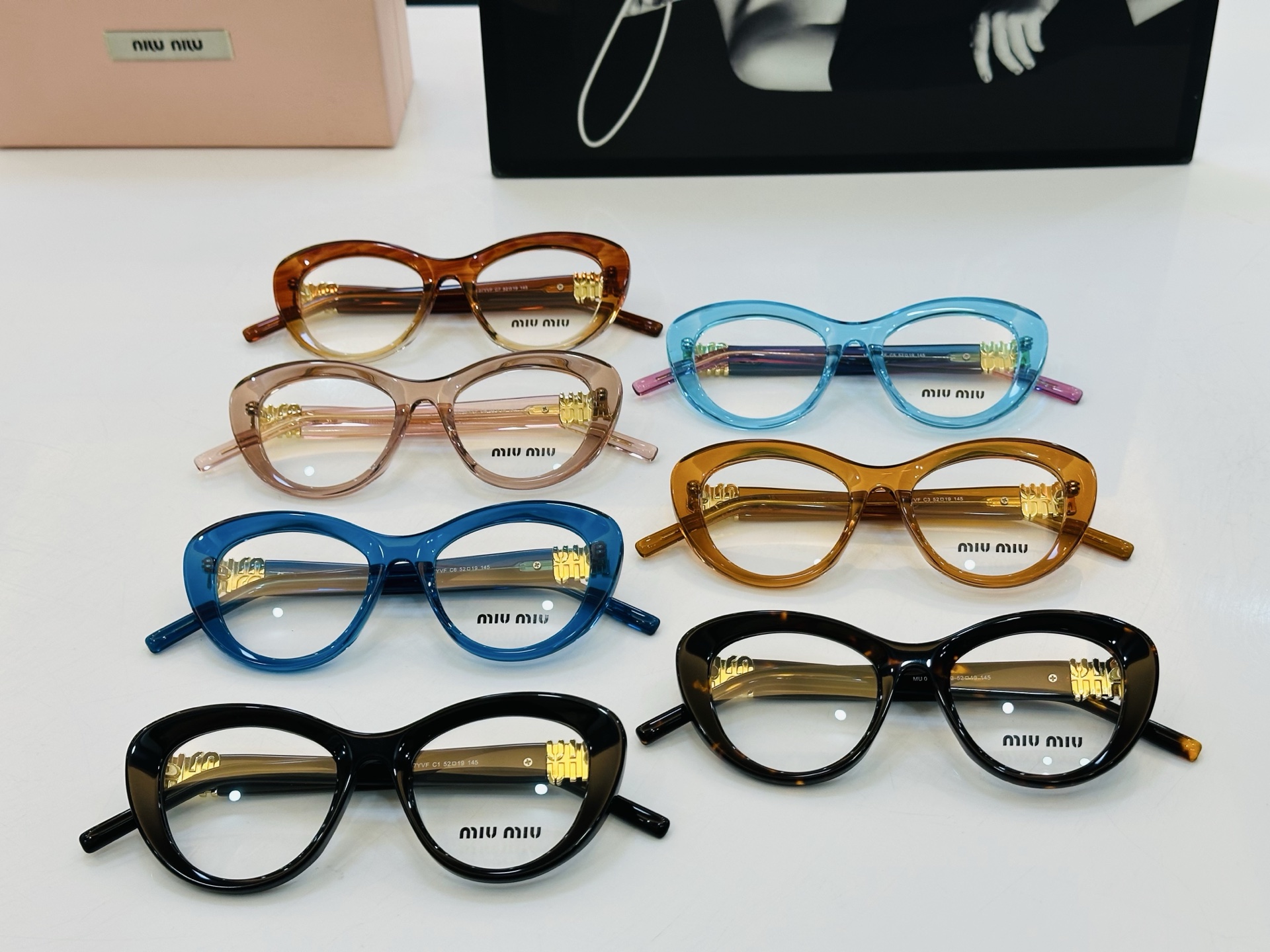 ❤️❤️🆕 谬家 MU07YVF Size：52口19-145 [玫瑰]得意]微笑] Z独具品质 配光架