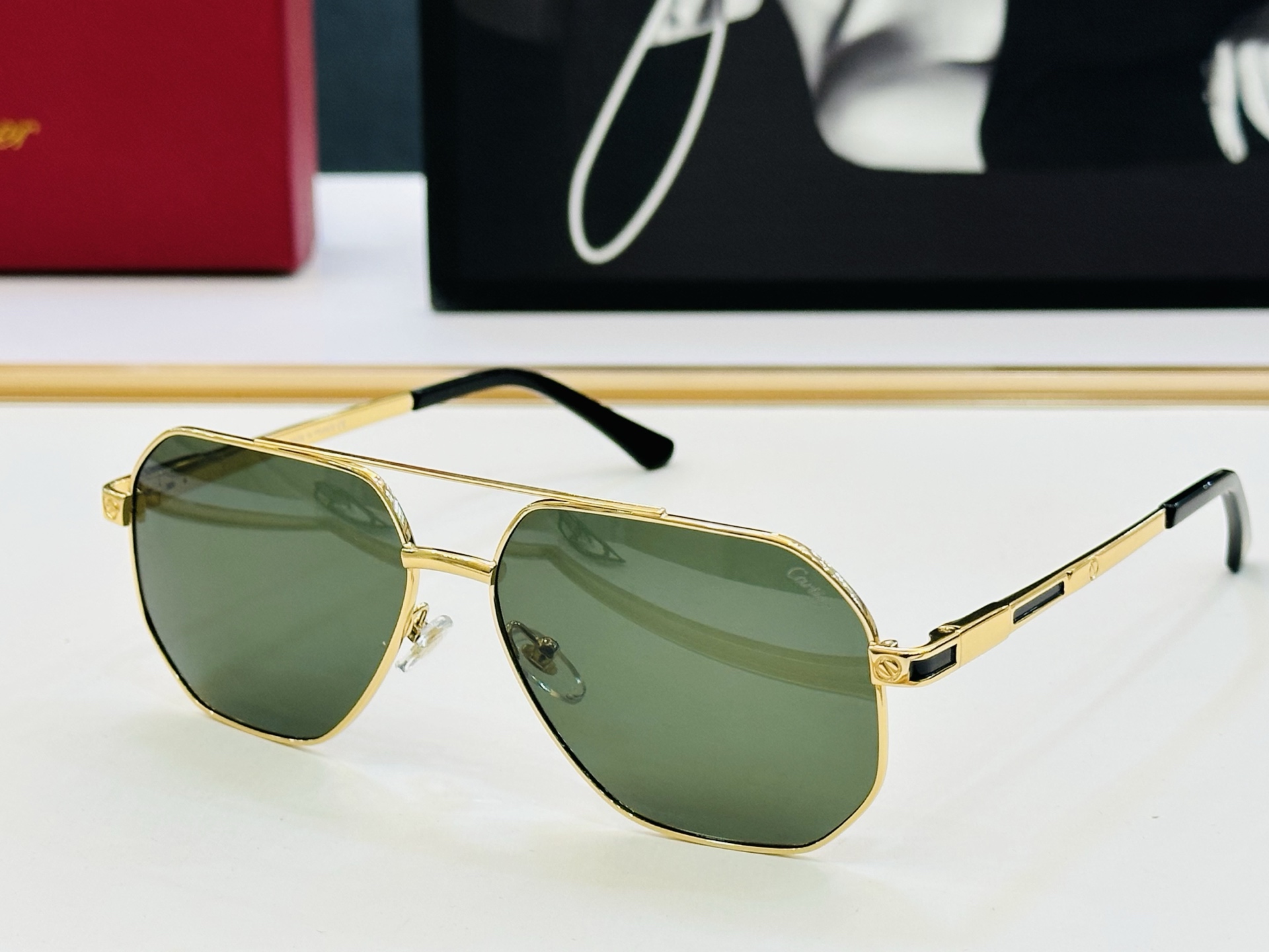 🆕 原版Cartie* 卡家 官网经典款 太阳镜 CT0421S Size：58口15-145 电镀工艺