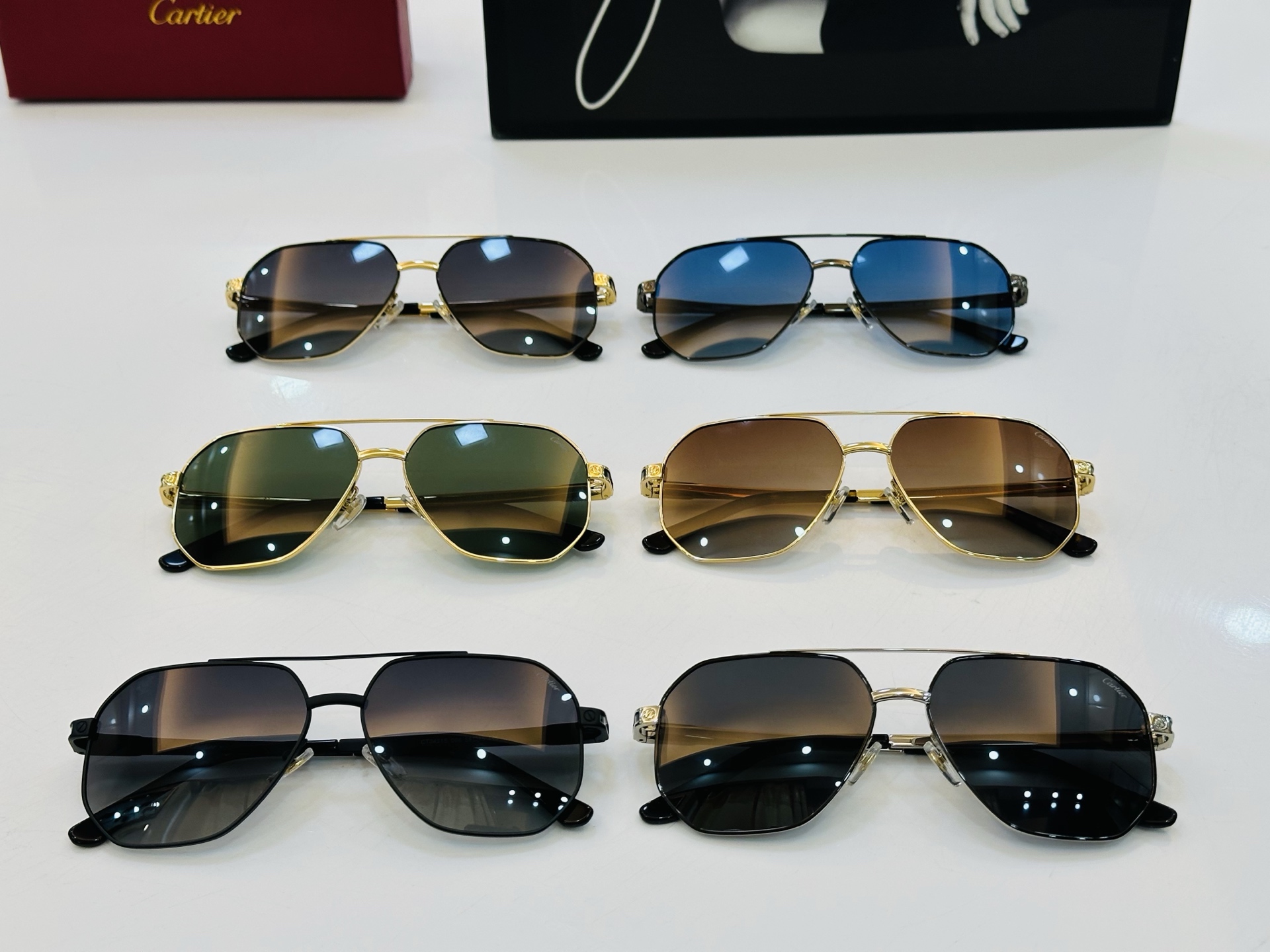 🆕 原版Cartie* 卡家 官网经典款 太阳镜 CT0421S Size：58口15-145 电镀工艺