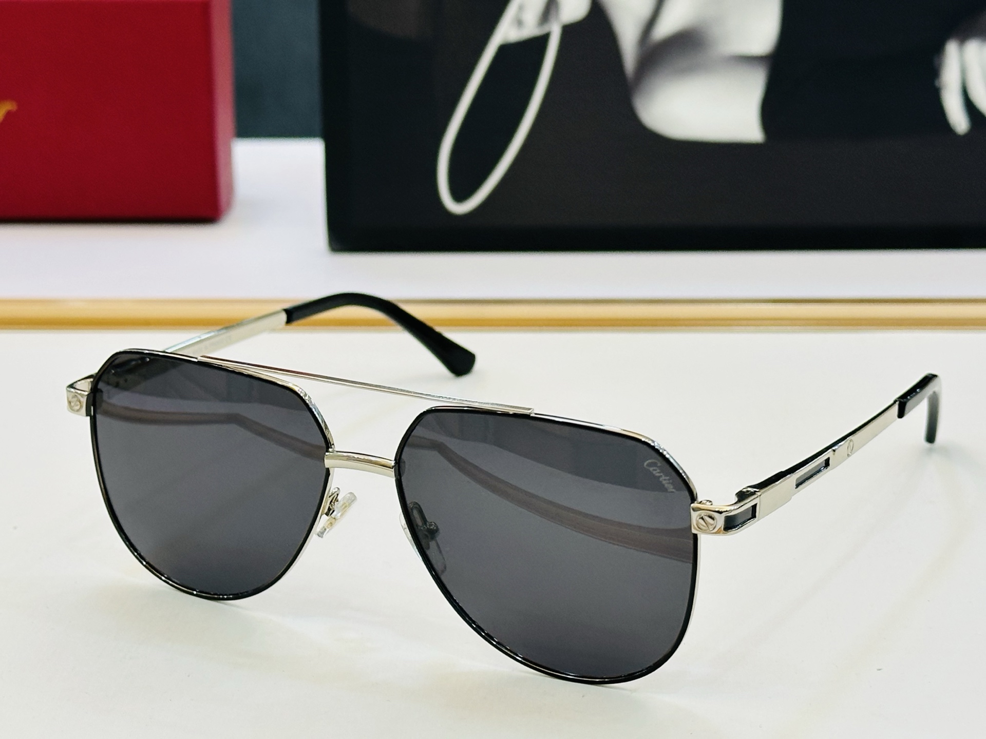 🆕 原版Cartie* 卡家 官网经典款 太阳镜 CT0420S Size：57口15-145 电镀工艺