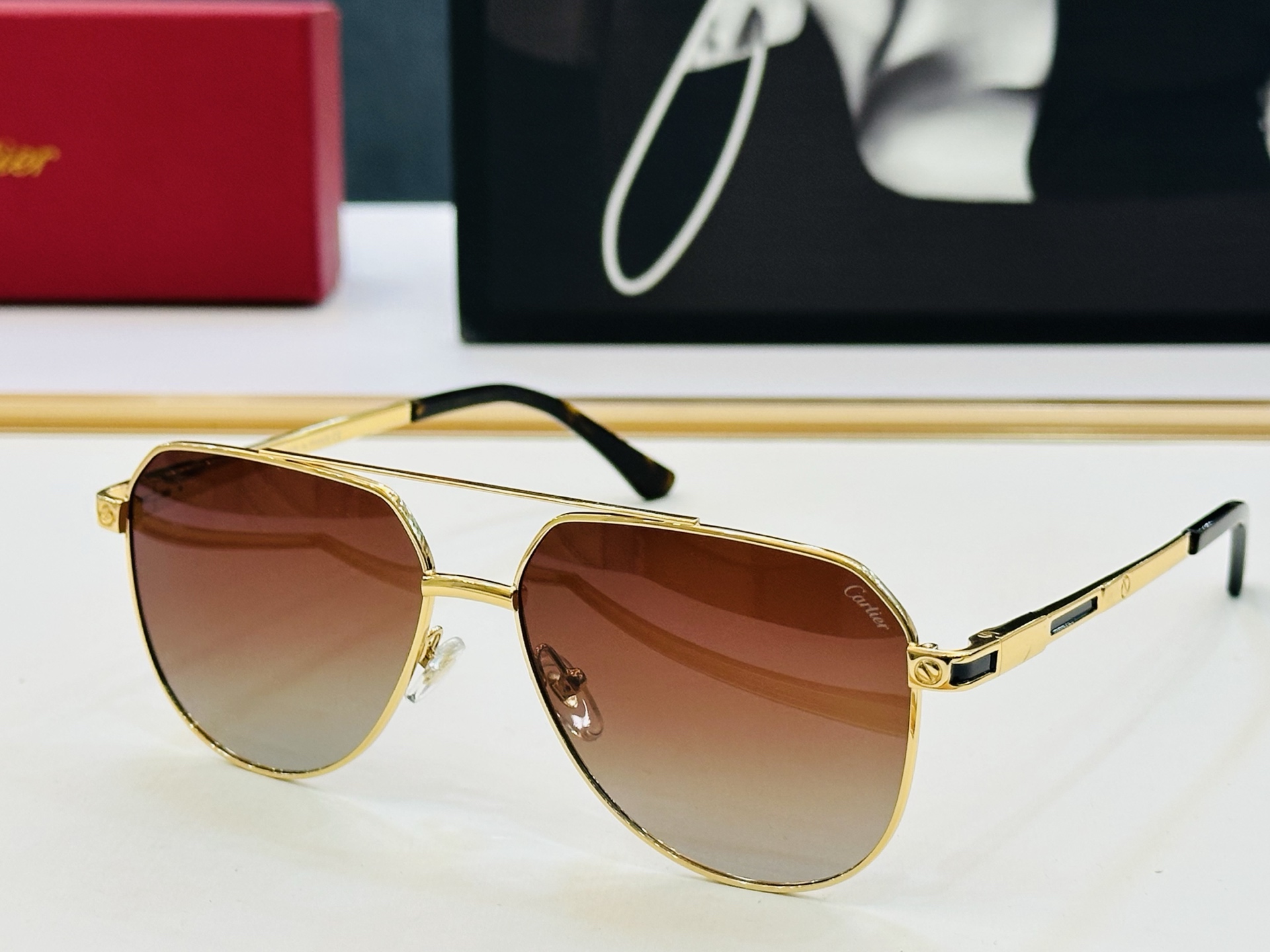 🆕 原版Cartie* 卡家 官网经典款 太阳镜 CT0420S Size：57口15-145 电镀工艺