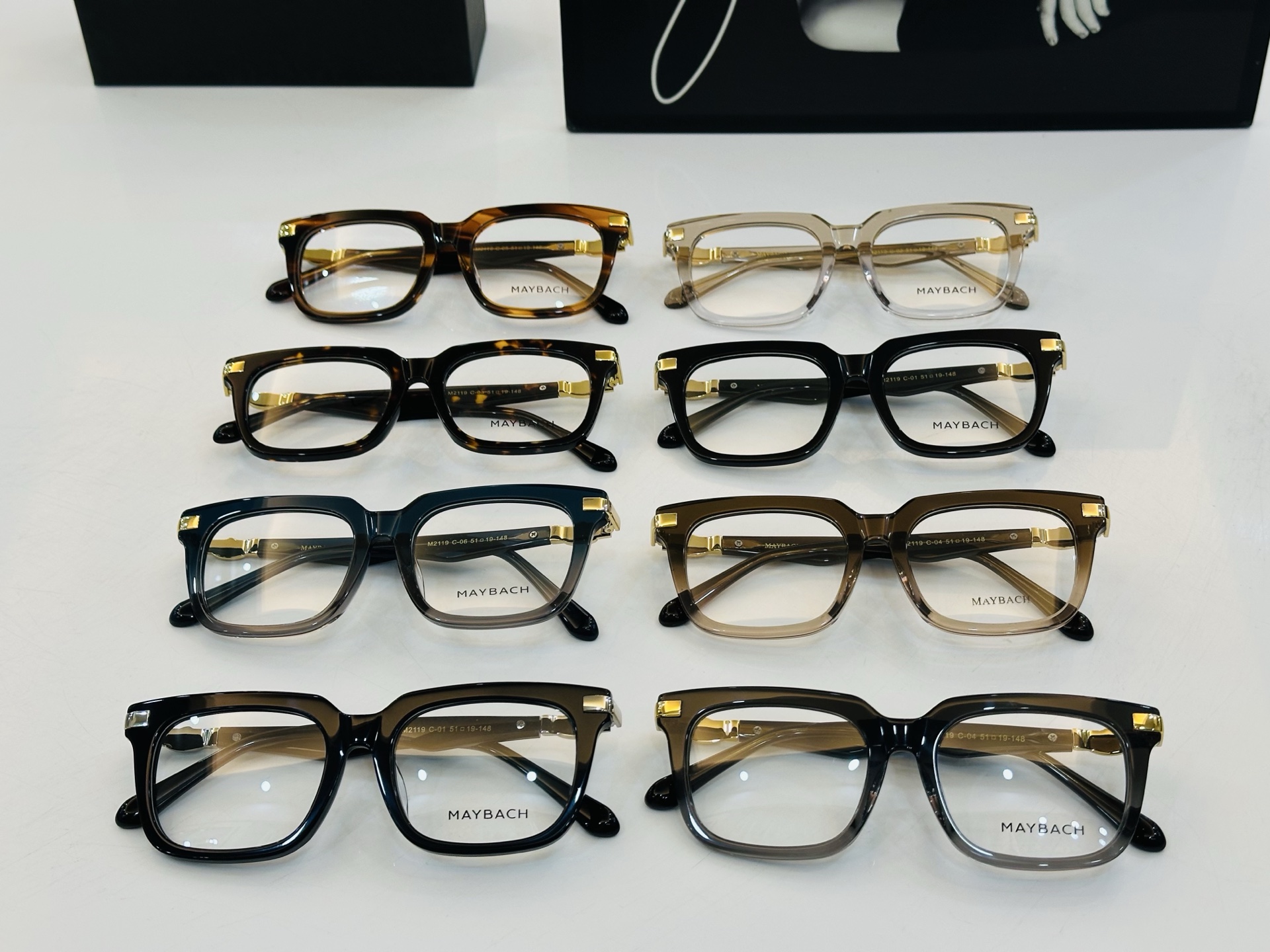 高品质 迈巴赫 🎉🎉做工精美💕💕MAYBAC*H M2119 Size：51口19-148 D 质感十足