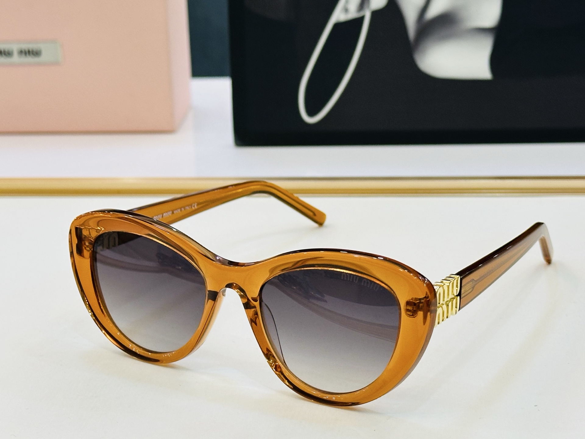 ❤️❤️🆕 谬家 MU07YVF Size：52口19-145 [玫瑰]得意]微笑] Z独具品质 太阳镜