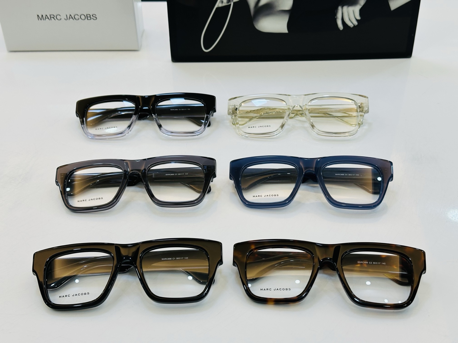 Marc jacobs 马杰家 MJ886 Size：56口17-145 采用今年流行的板材 Z完美设计