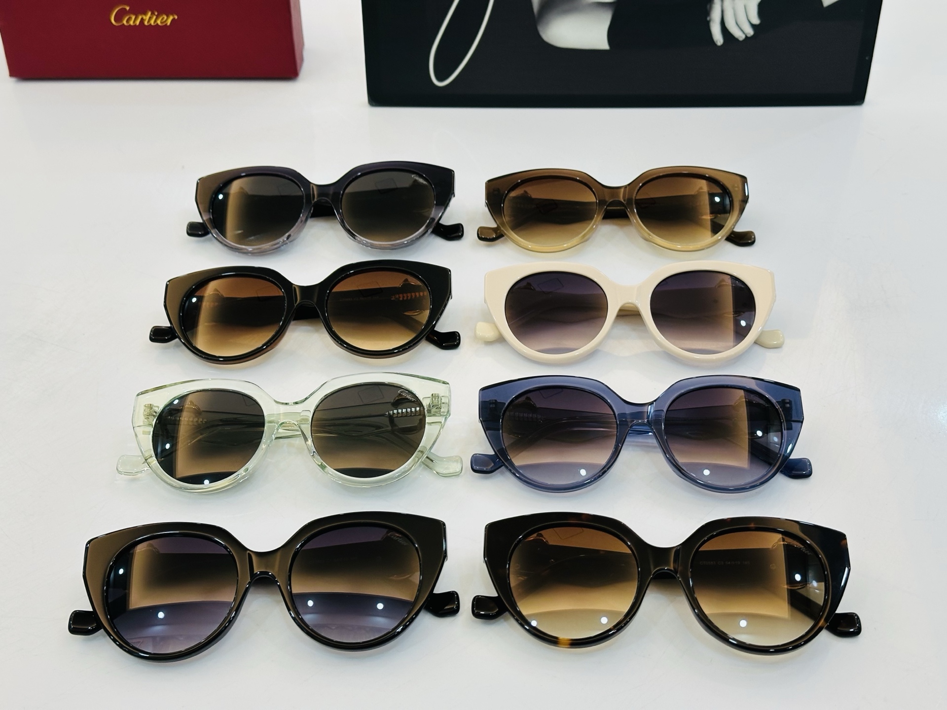 Cartie* 卡家 太阳镜 CT0583 Size：54口19-145 工艺精湛气质十足！Z男女同款