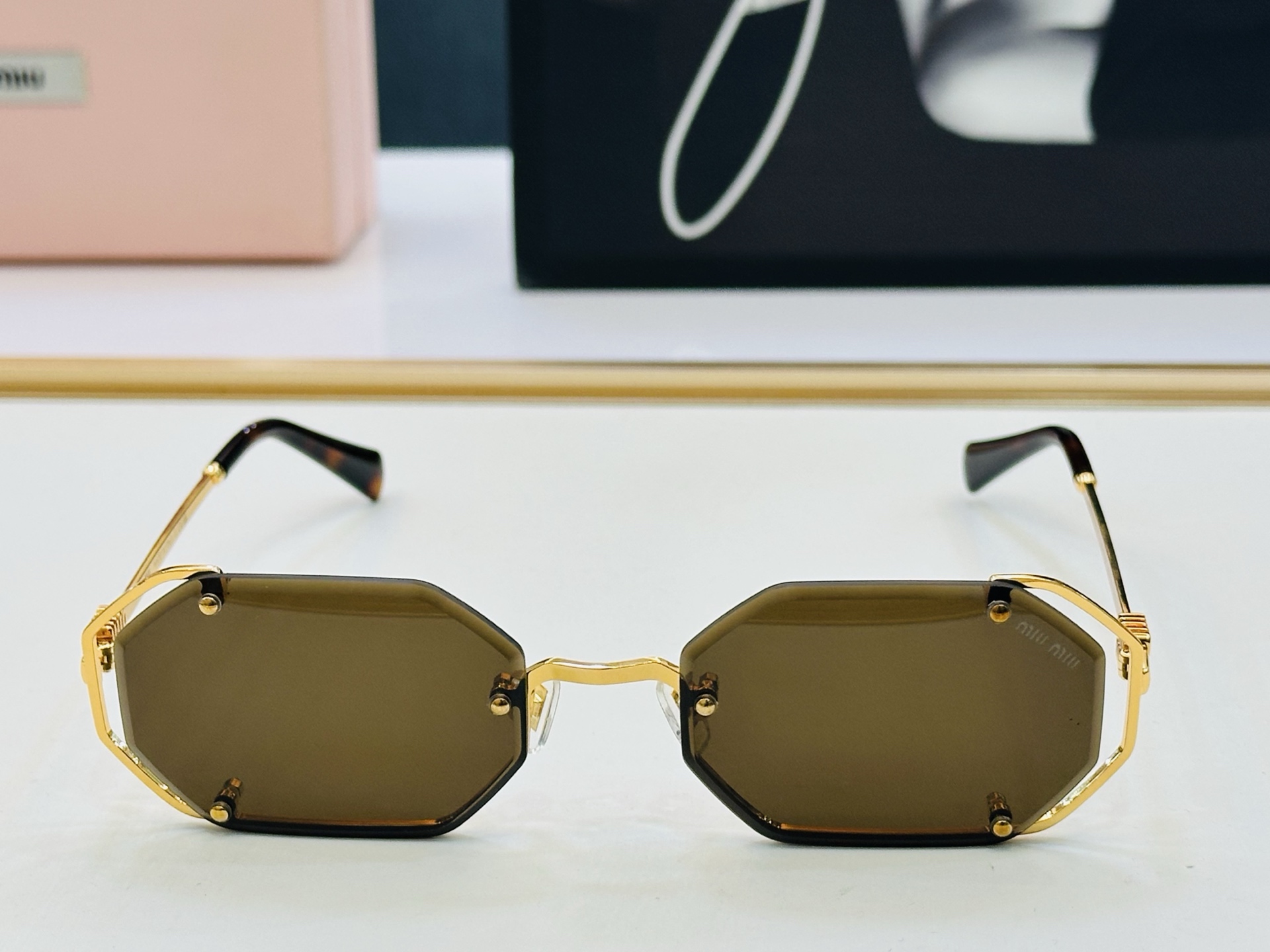 谬家 MU172AV Size：55口20-142 女士太阳眼镜 [玫瑰][玫瑰] 高档 XL时尚墨镜潮