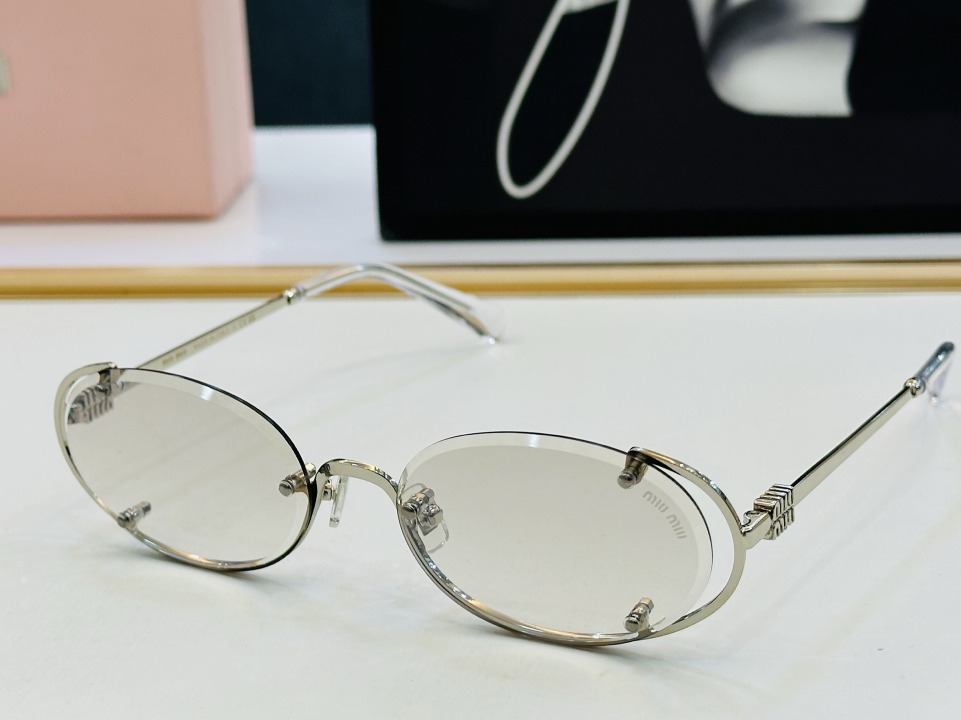 谬家 MU171AV Size：56口18-142 女士太阳眼镜 [玫瑰][玫瑰] 高档 XL时尚墨镜潮