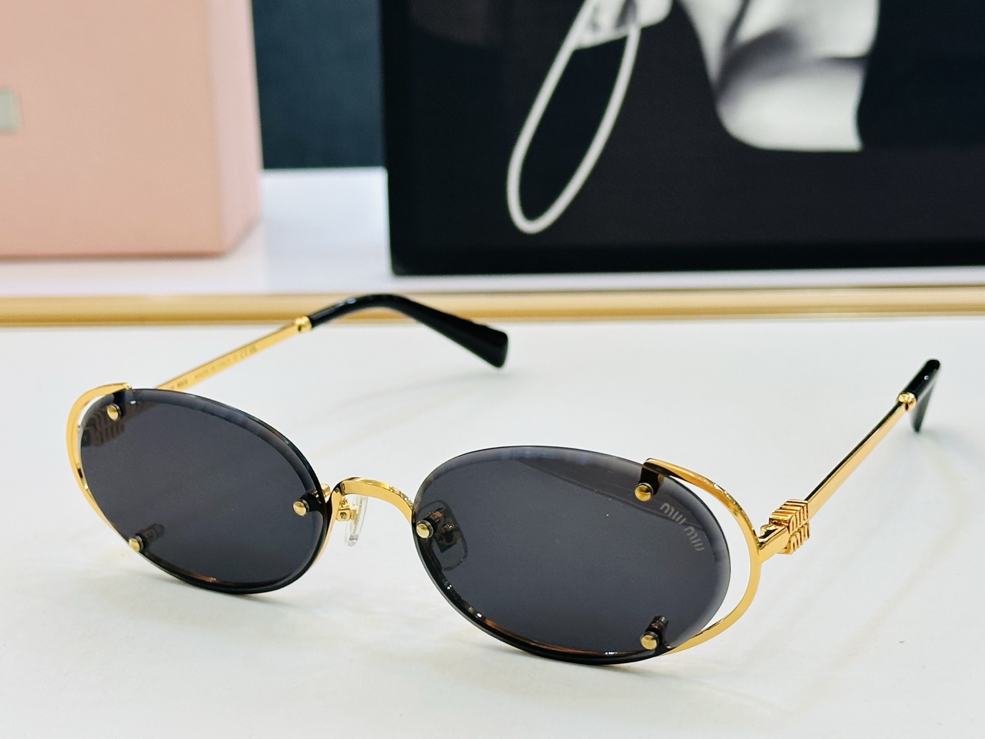 谬家 MU171AV Size：56口18-142 女士太阳眼镜 [玫瑰][玫瑰] 高档 XL时尚墨镜潮