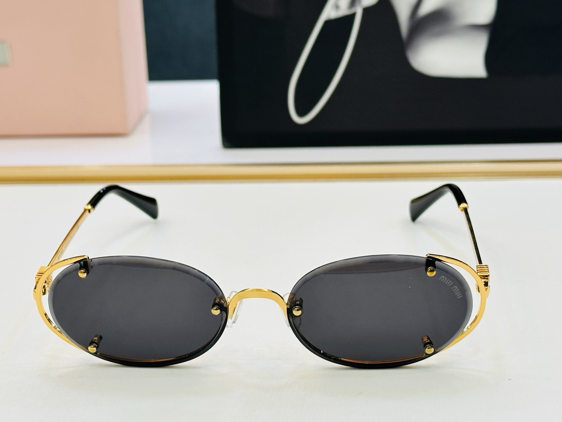 谬家 MU171AV Size：56口18-142 女士太阳眼镜 [玫瑰][玫瑰] 高档 XL时尚墨镜潮