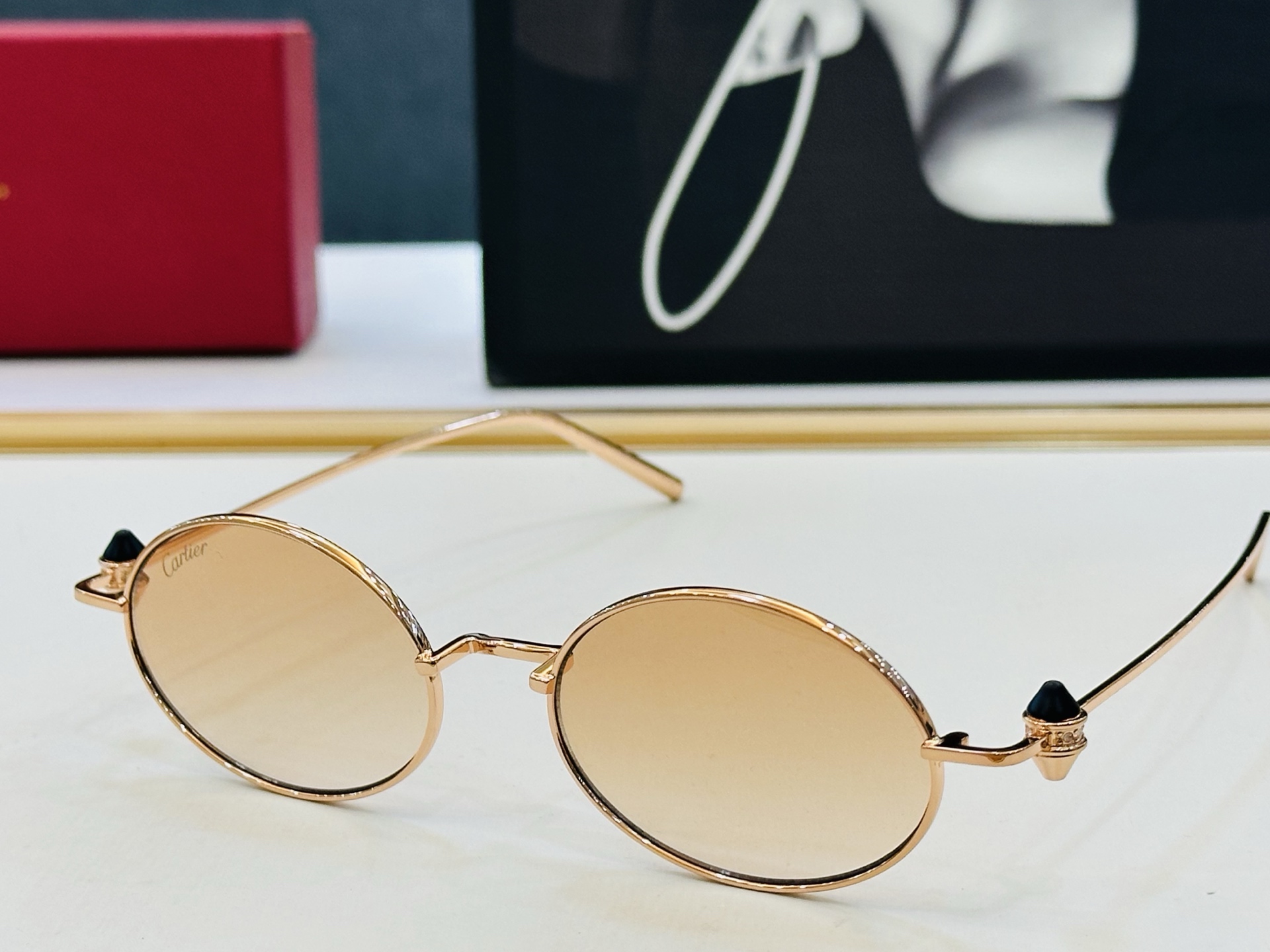 🆕 原版Cartie* 卡家 官网经典款 太阳镜 CT0719S Size：51口19-142 电镀工艺