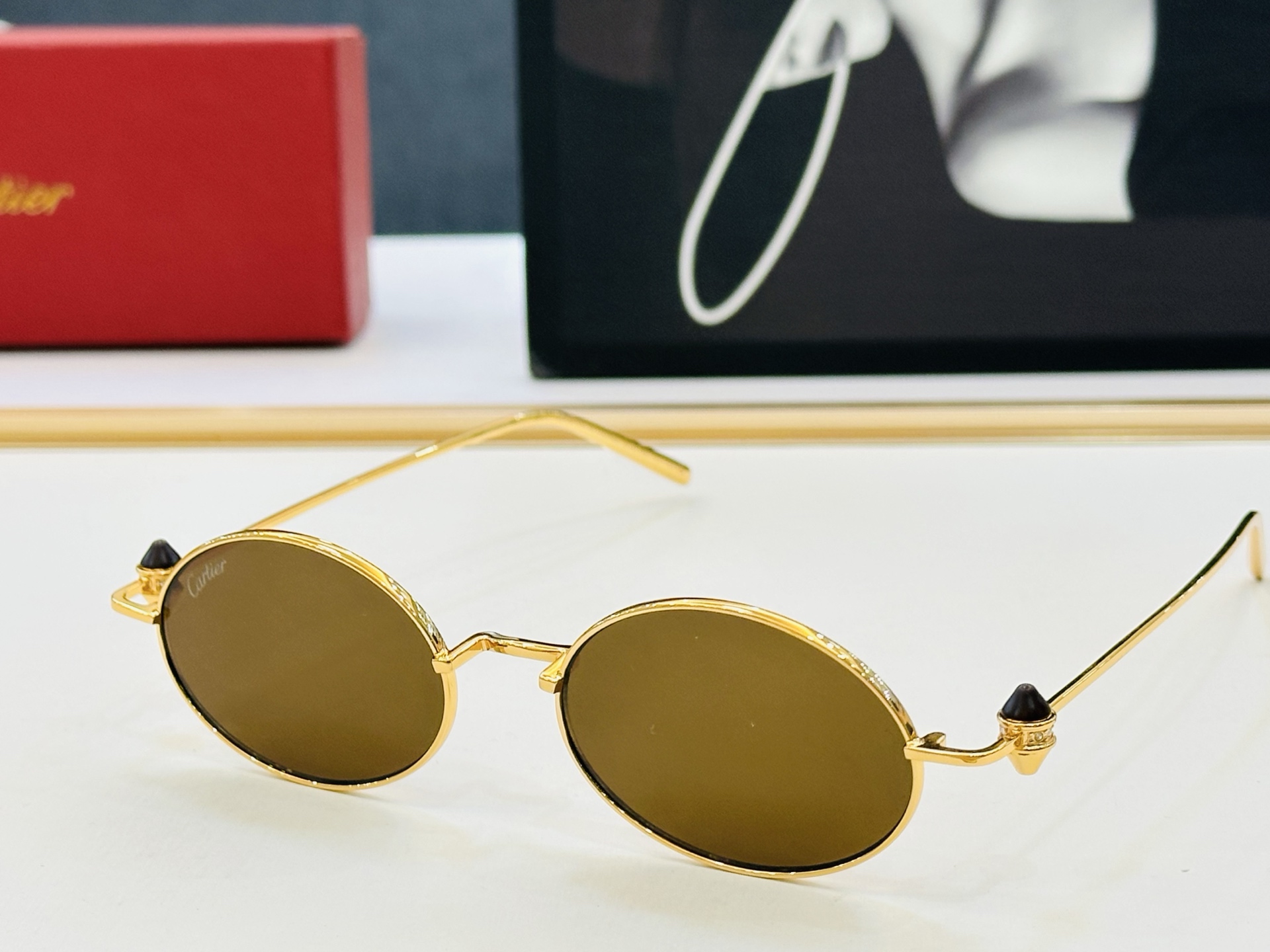 🆕 原版Cartie* 卡家 官网经典款 太阳镜 CT0719S Size：51口19-142 电镀工艺