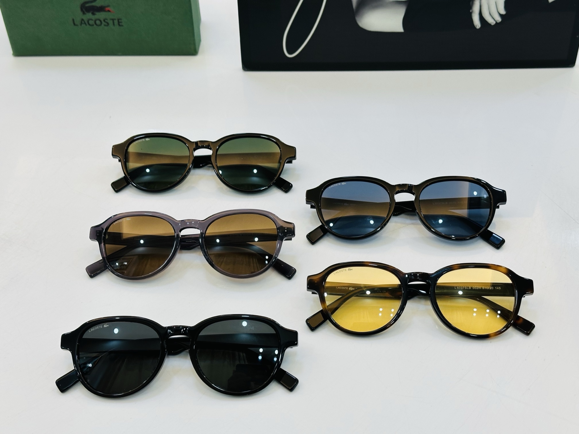 🆕 鳄鱼 LACOSTE 最新款L6037SL Size：51口20-145 💫💫时尚舒适 💍L超轻 太