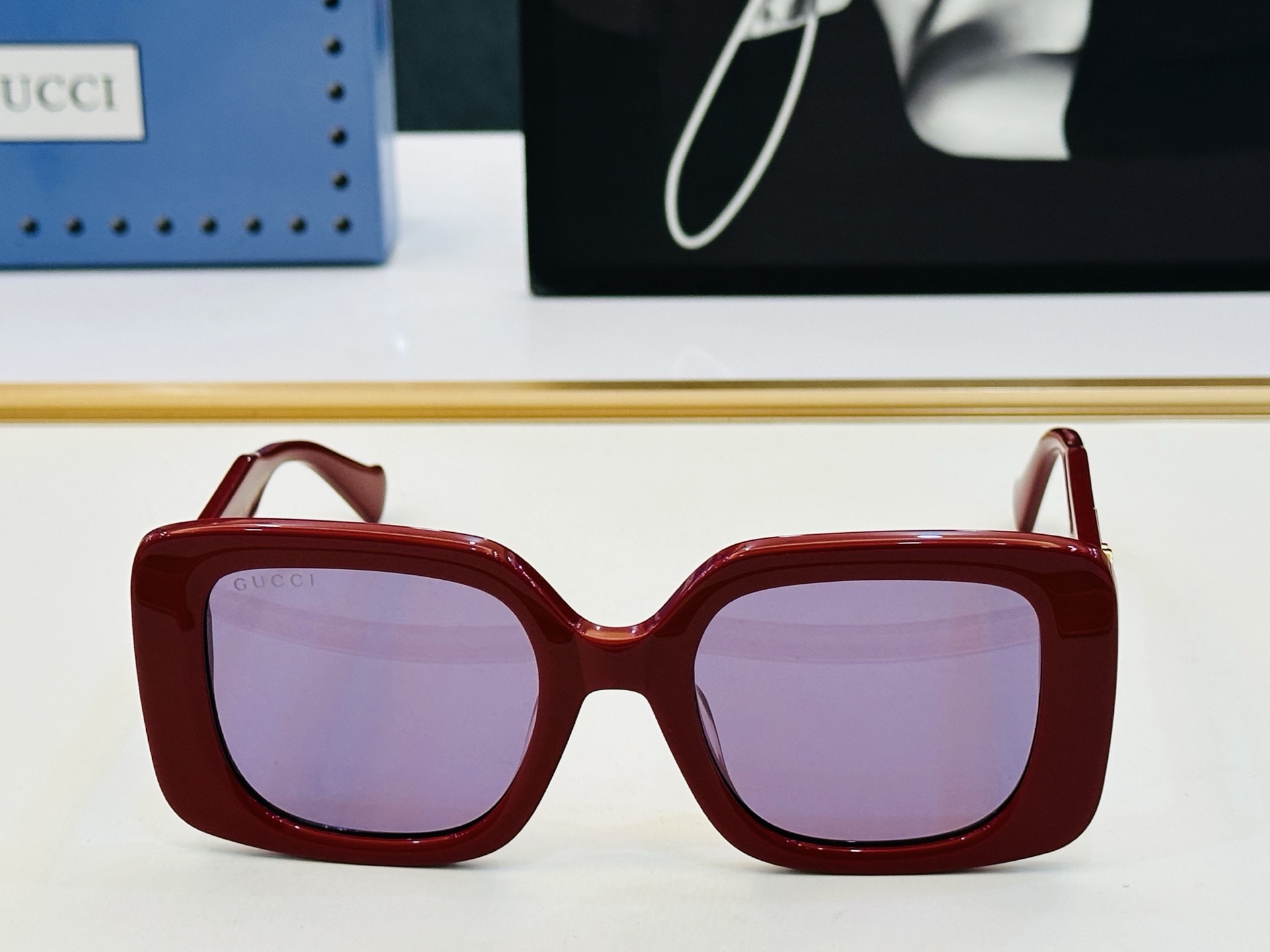 🔺GUCC*🔻 古家GG1557SK Size：54口23-145 女士款 搭配镜框🔝🔝J时尚靓丽 个性