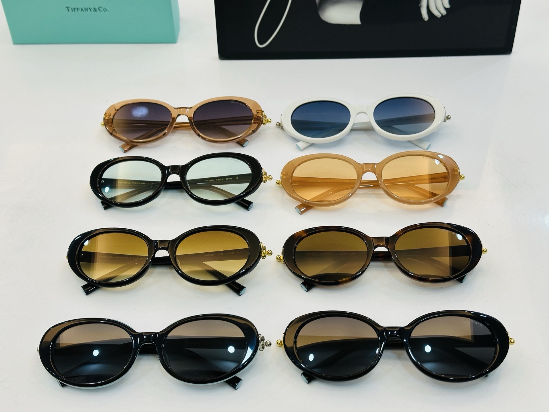 蒂芙家 Tiffany & CO. TF4242 Size：55口19-140 时尚太阳镜架 👍b多色可