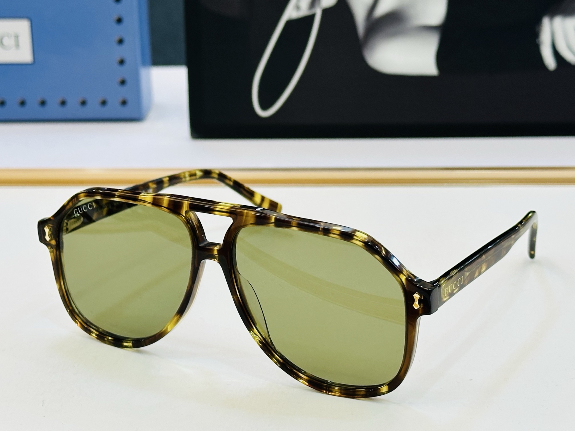 🔺GUCC*🔻 古家GG1042S Size：58口14-145 女士款 原版墨镜搭配镜框🔝🔝时尚靓丽 