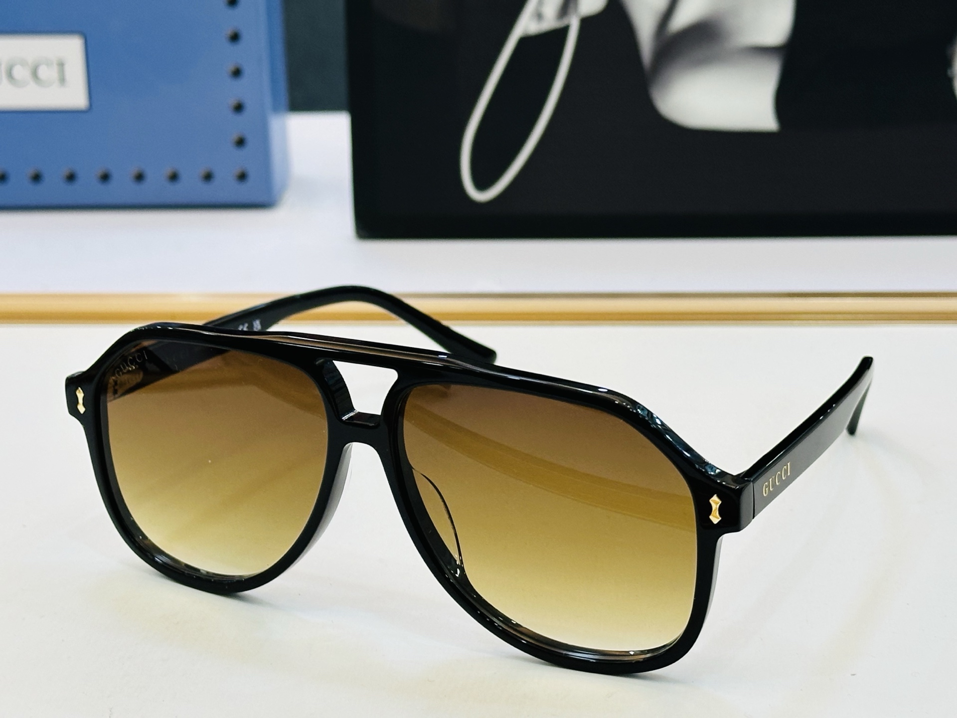 🔺GUCC*🔻 古家GG1042S Size：58口14-145 女士款 原版墨镜搭配镜框🔝🔝时尚靓丽 