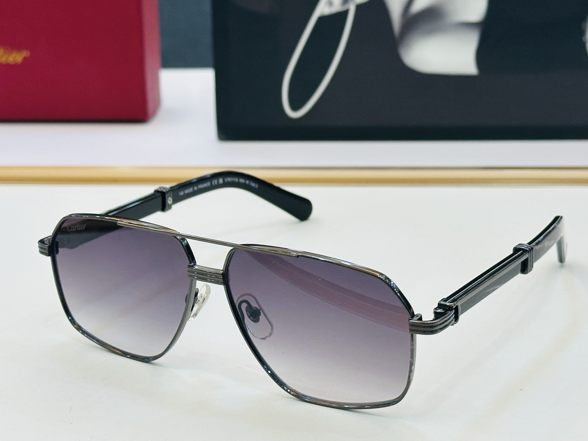 Cartie* 卡家 太阳镜 CT0711S Size：61口12-145 电镀工艺精湛气质十足！A男女