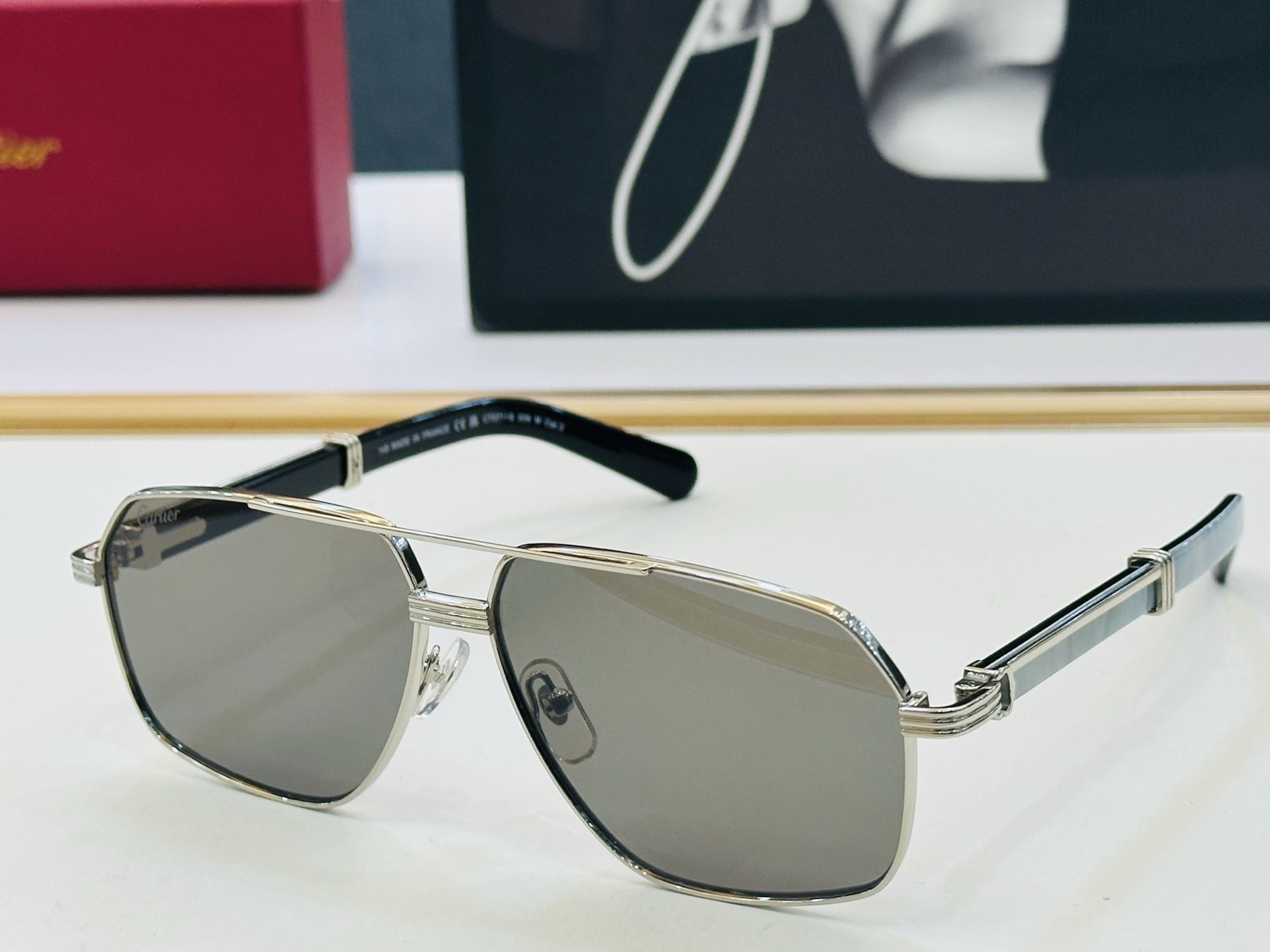Cartie* 卡家 太阳镜 CT0711S Size：61口12-145 电镀工艺精湛气质十足！A男女