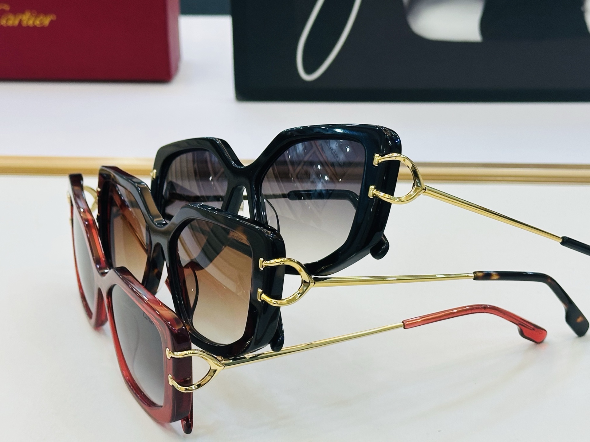 Cartier-卡家 ✨CT0531S Size：54口19-145 不挑脸型 简约大气 时尚休闲 👌👃