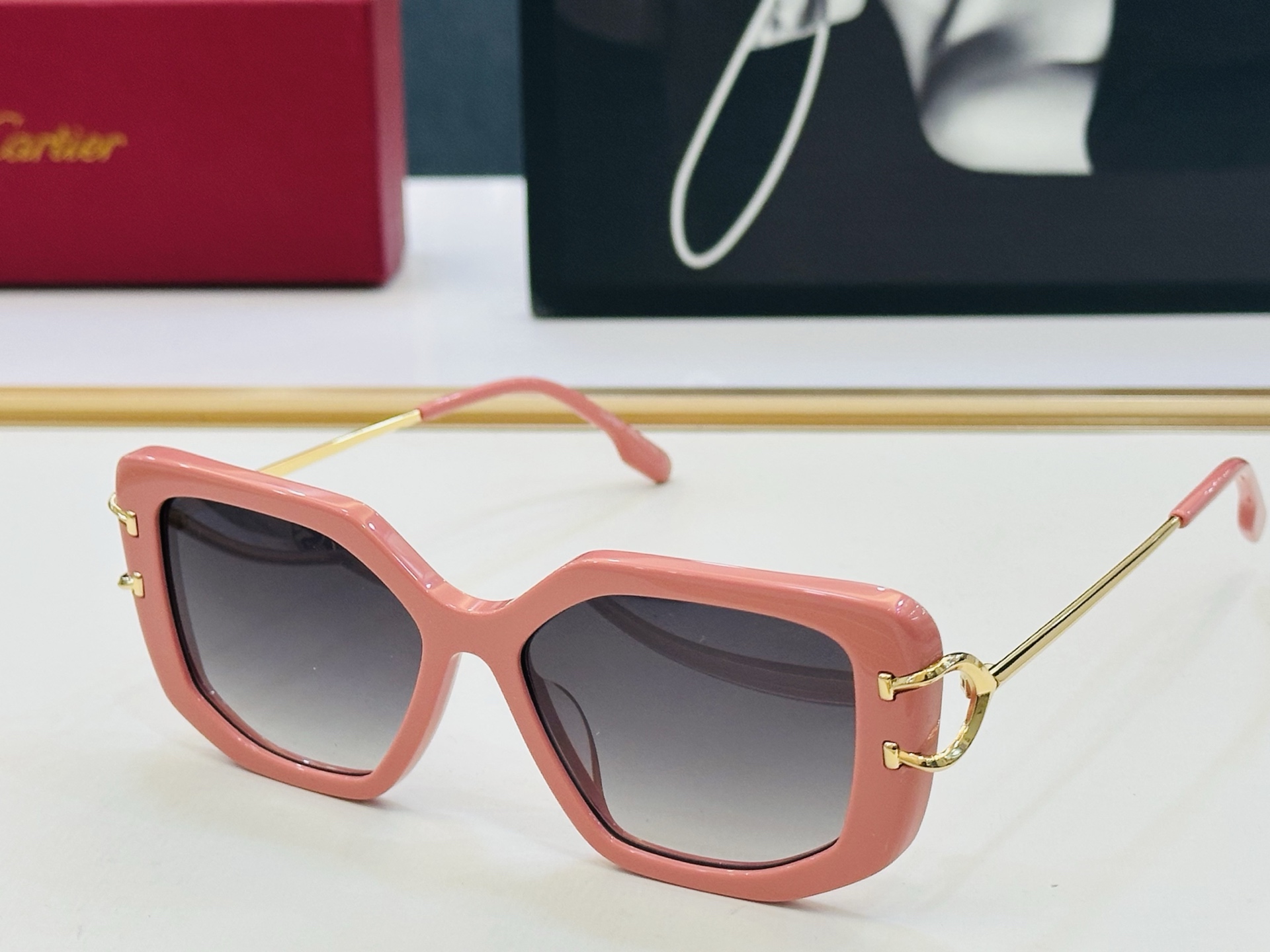 Cartier-卡家 ✨CT0531S Size：54口19-145 不挑脸型 简约大气 时尚休闲 👌👃