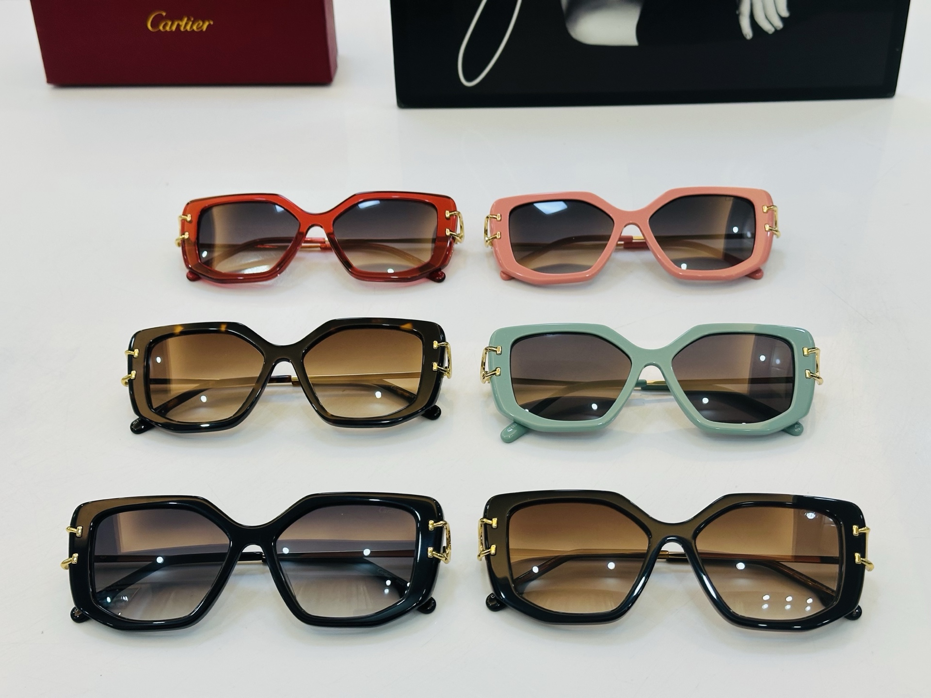 Cartier-卡家 ✨CT0531S Size：54口19-145 不挑脸型 简约大气 时尚休闲 👌👃