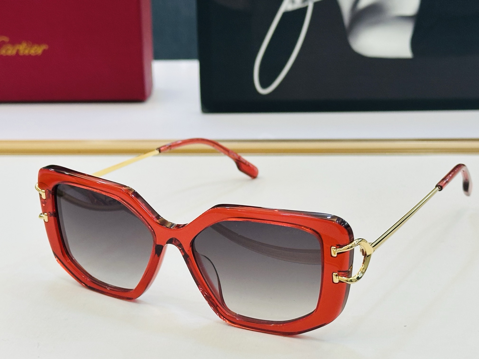 Cartier-卡家 ✨CT0531S Size：54口19-145 不挑脸型 简约大气 时尚休闲 👌👃