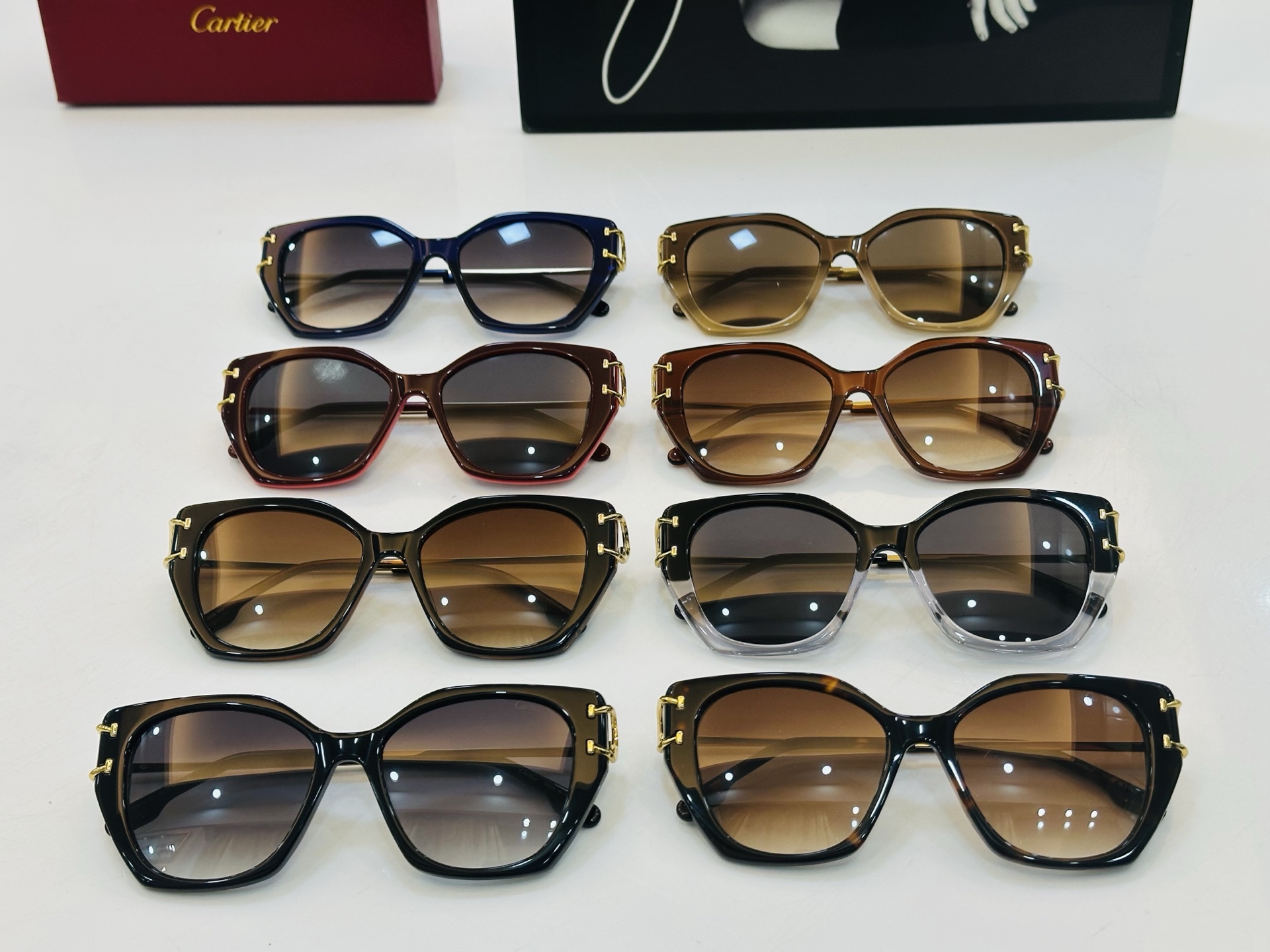 Cartier-卡家 ✨CT0530S Size：56口17-145 不挑脸型 简约大气 时尚休闲 👌👃