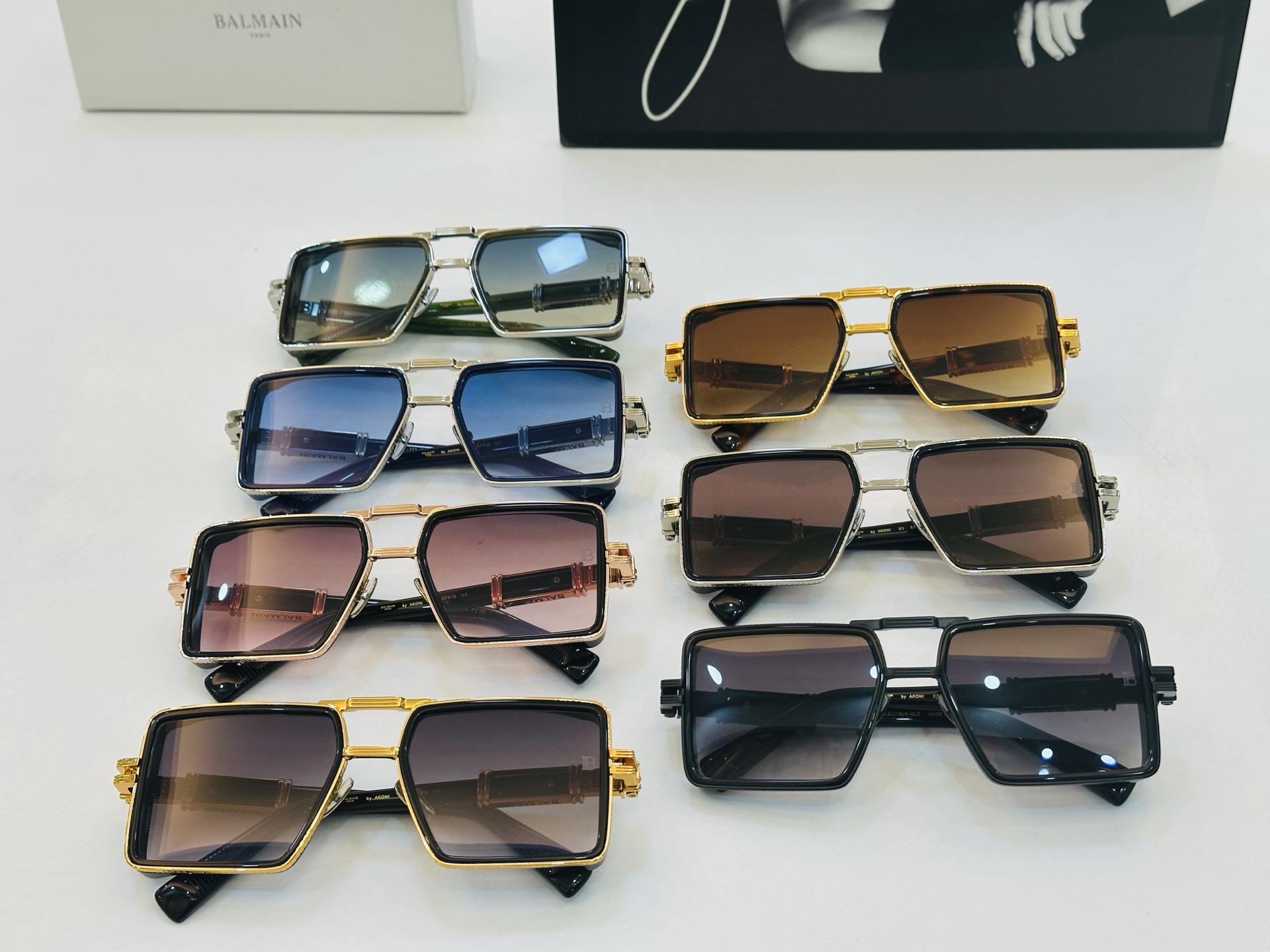 🆕 Balmain巴尔曼🌞男女款太阳镜 AKONI 内镀蓝膜 Size：57口19-145 🇨🇳🇨🇳🇨🇳
