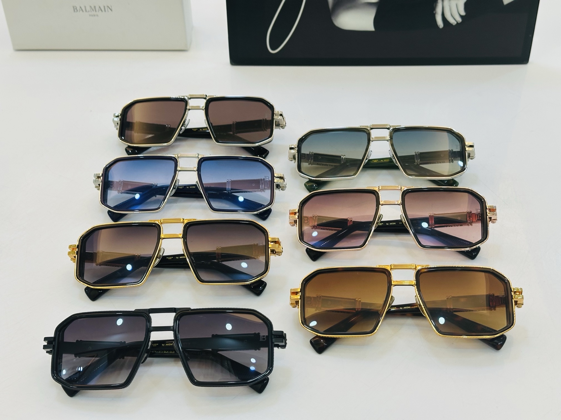 🆕 Balmain巴尔曼🌞男女款太阳镜 AKONI 内镀蓝膜 Size：57口19-145 🇨🇳🇨🇳🇨🇳