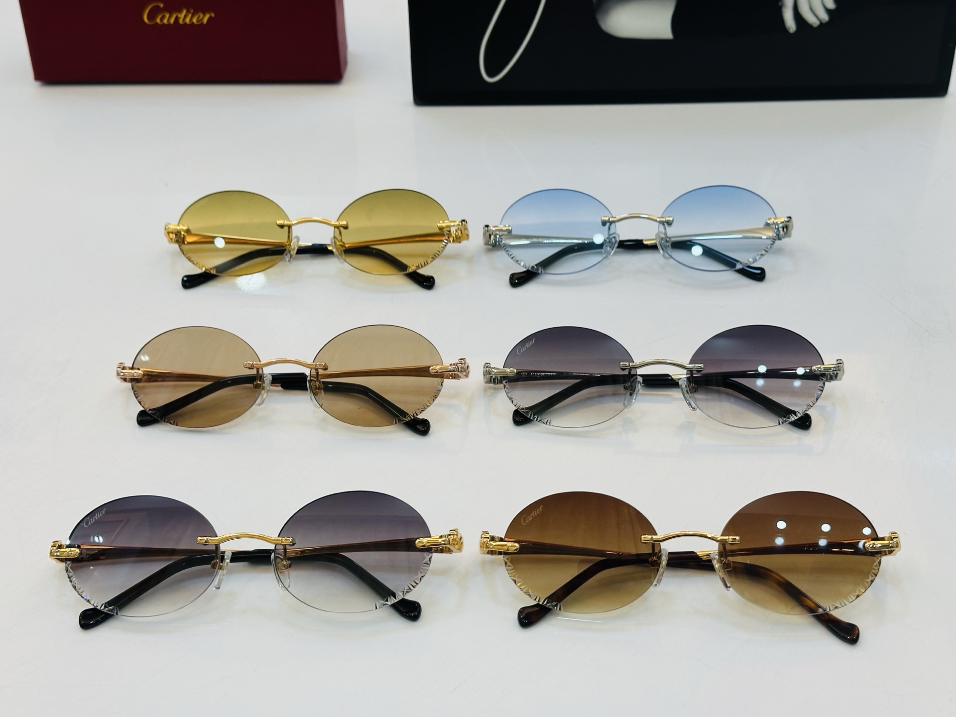 🆕 原版Cartie* 卡家 官网经典款 太阳镜 CT0927S Size：55口19-137 电镀工艺