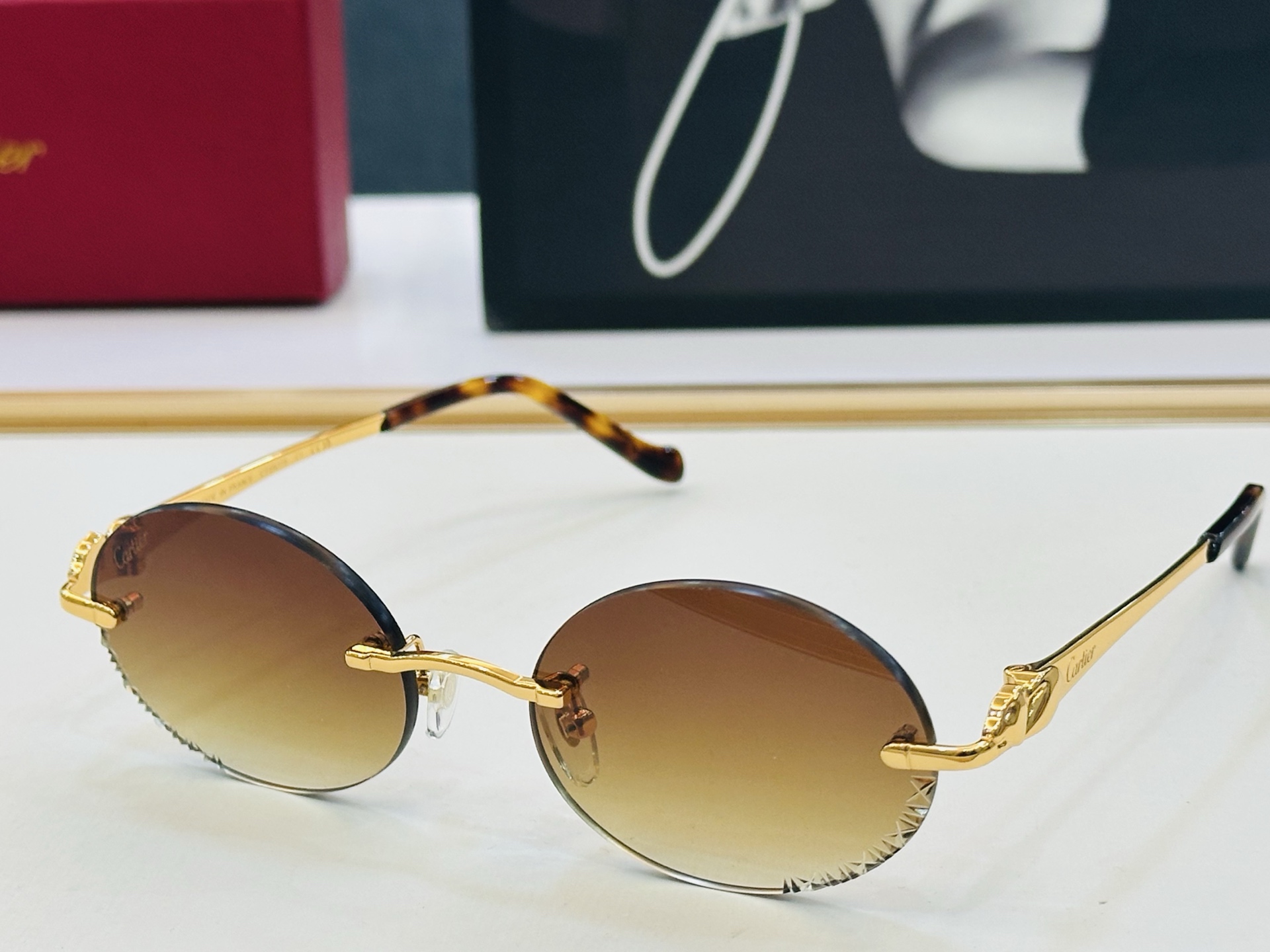 🆕 原版Cartie* 卡家 官网经典款 太阳镜 CT0927S Size：55口19-137 电镀工艺