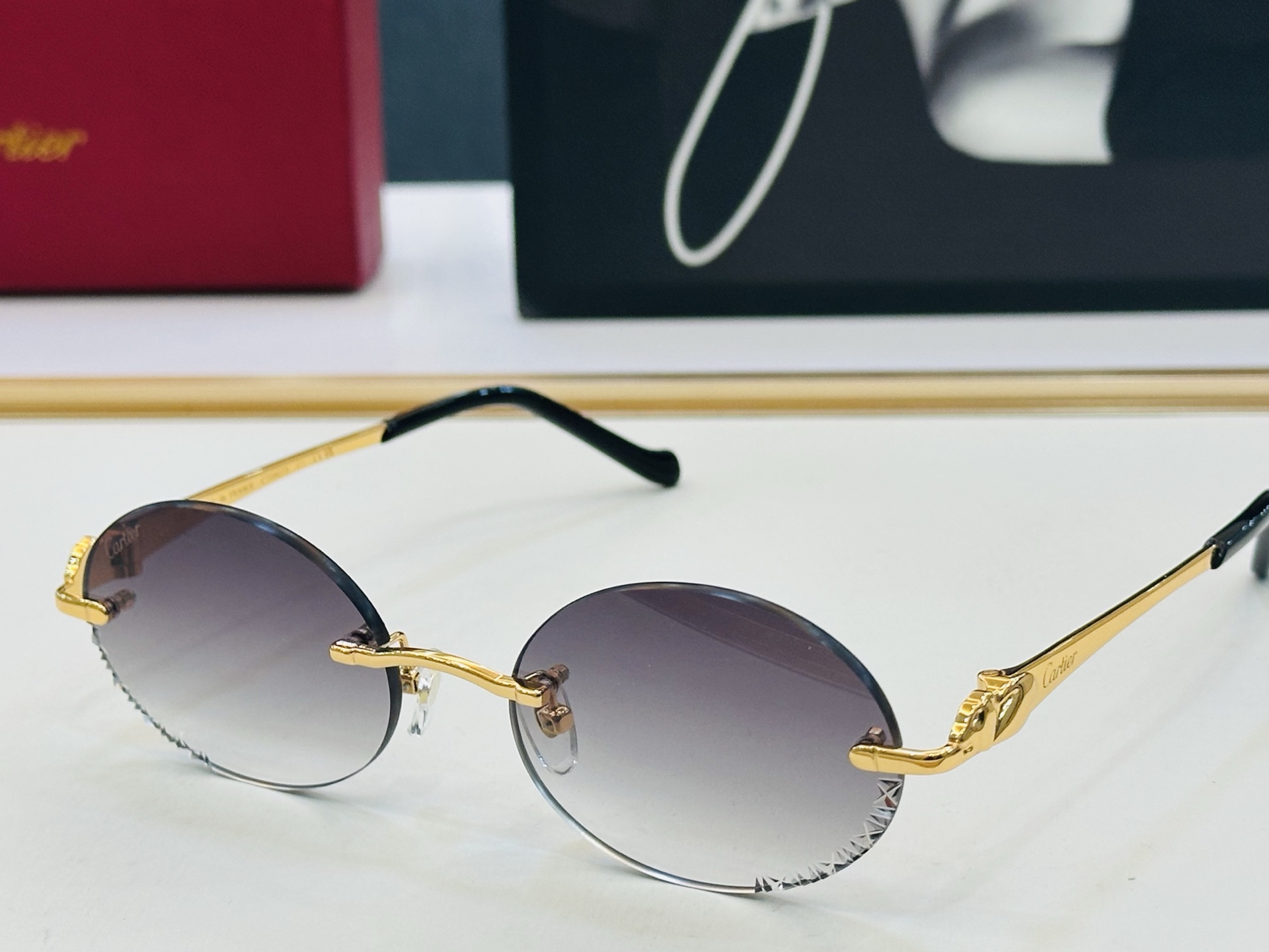 🆕 原版Cartie* 卡家 官网经典款 太阳镜 CT0927S Size：55口19-137 电镀工艺