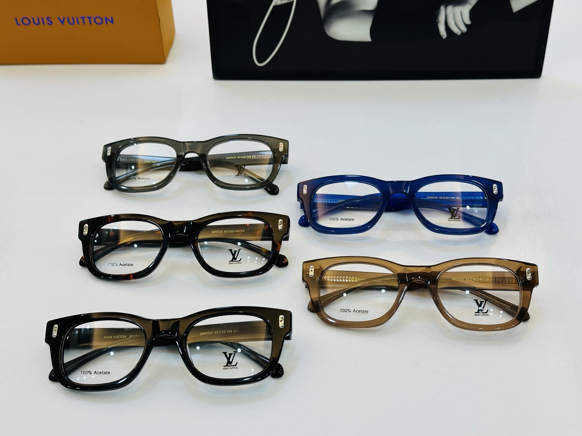 🎉🎉路易家 LV5535 🔻🔻Size：52口22-145 🔰经典再现 板材框 J配光架 配戴舒适 🆕