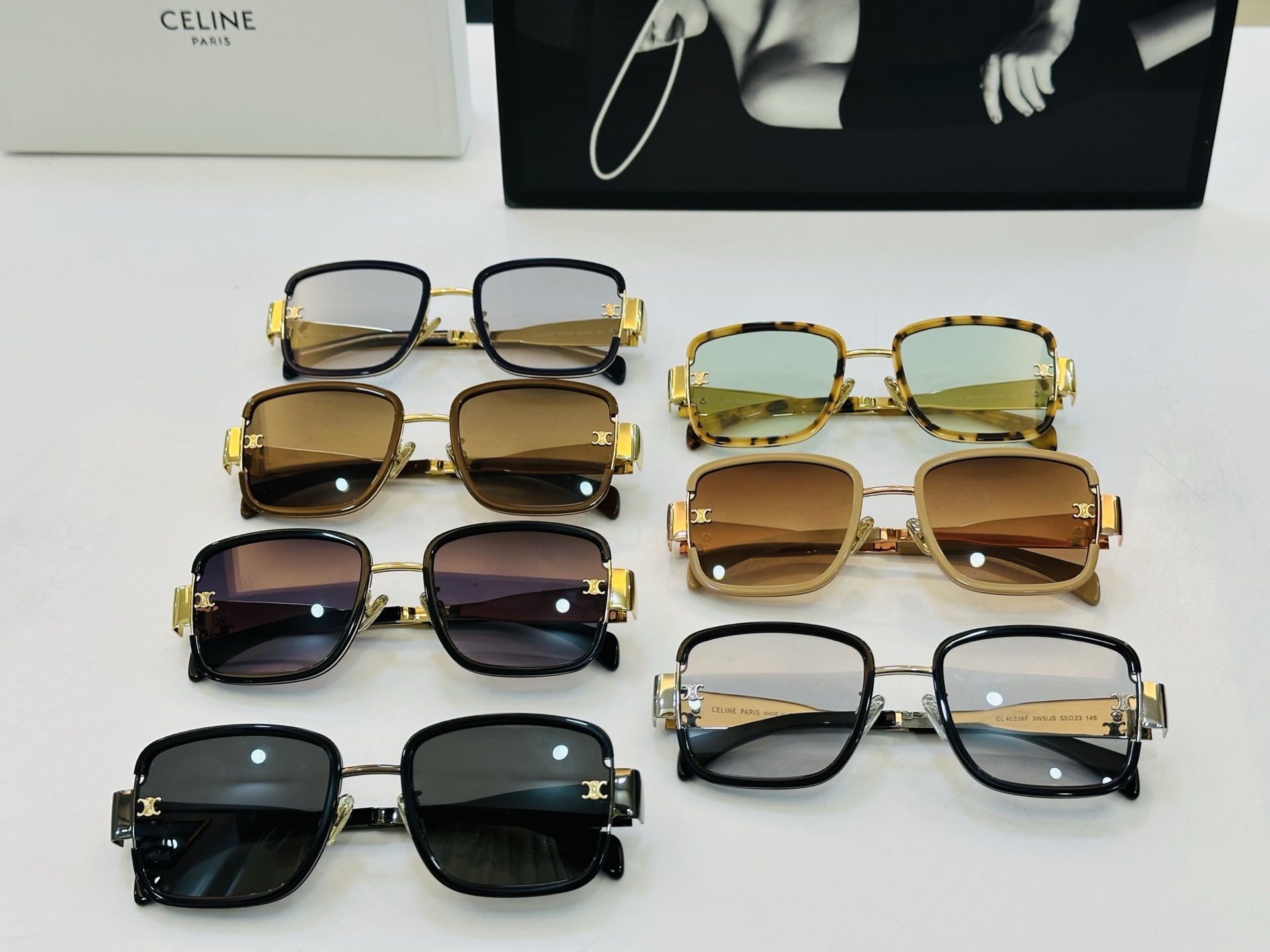 【CELINE】赛琳 CL40336F Size：55口23-145 一直热销的款式，欧美风 光泽度好 