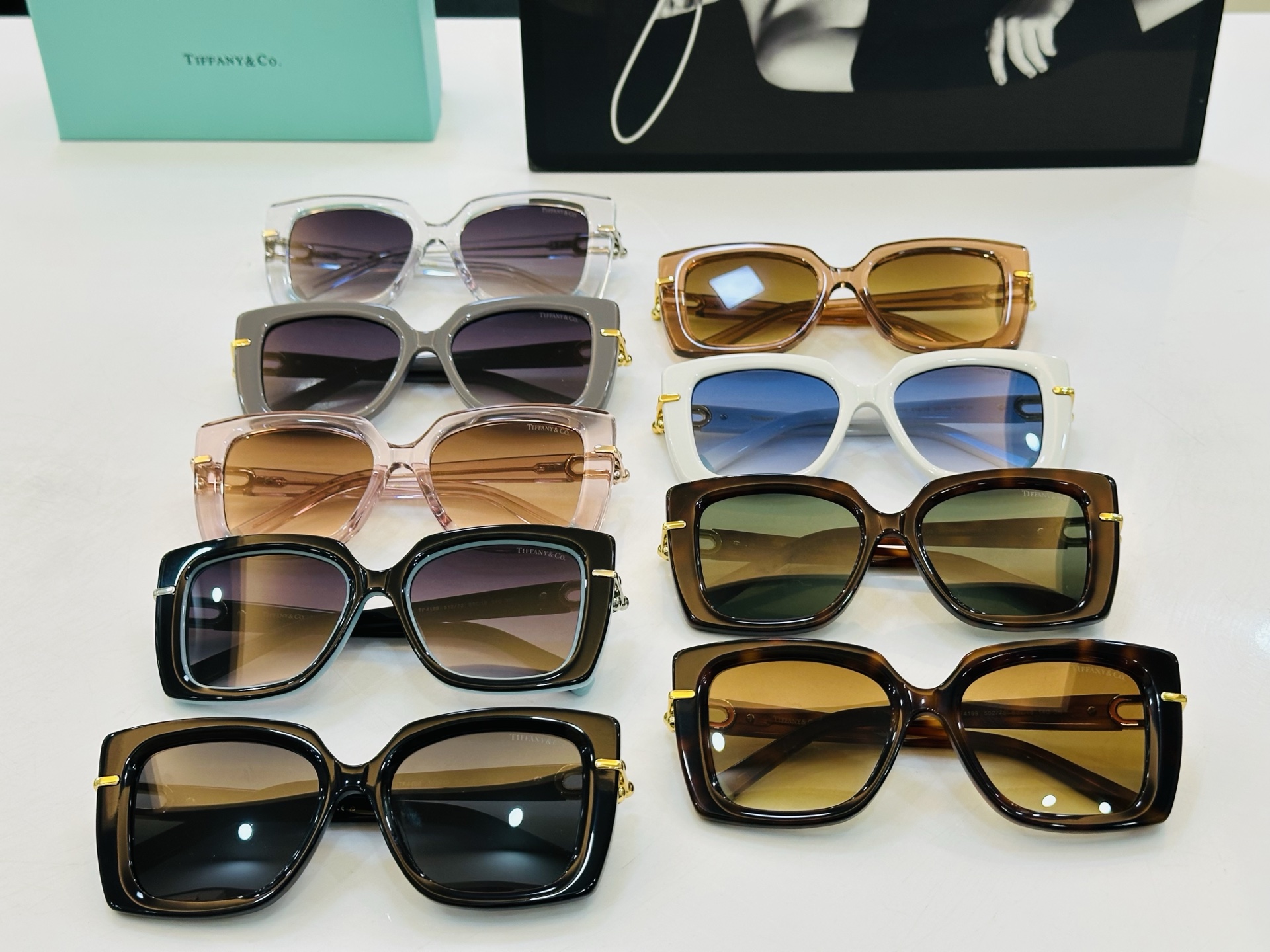 蒂芙家 Tiffany & CO. TF4199 Size：53口18-140 时尚太阳镜架 👍b多色可